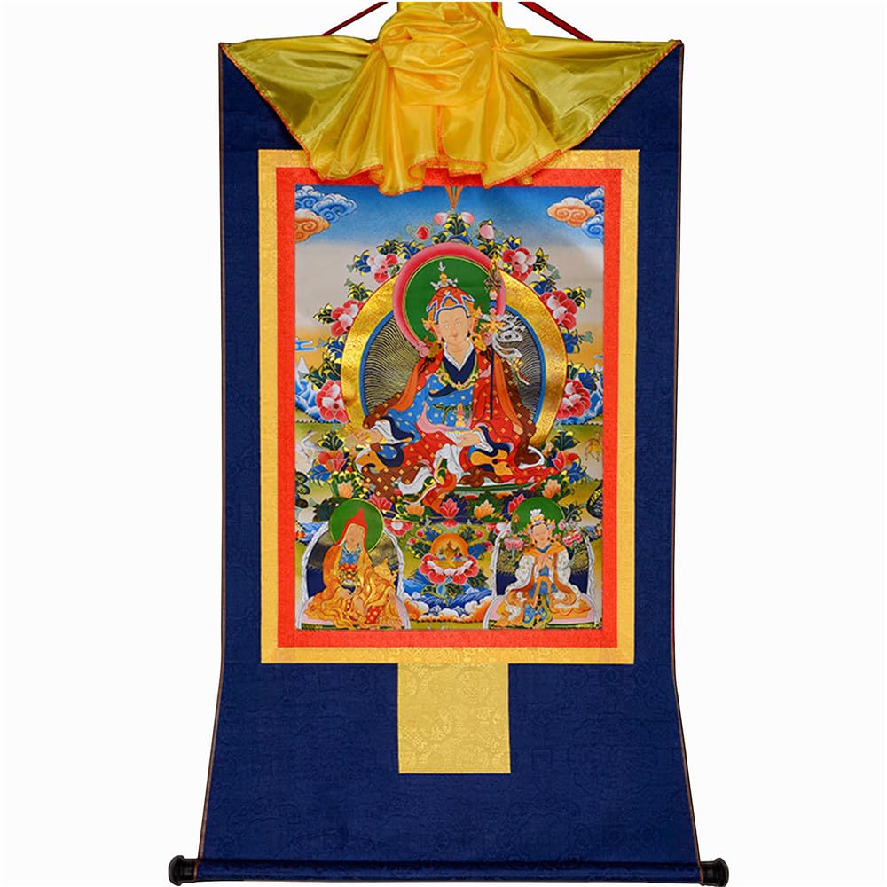 Gandhanra Green Tara Thangka Tibetan Thangka Art - Hot Stamped Buddha Tapestry for Zen Home Decor, Meditation, Spiritual Relaxation, and Peace