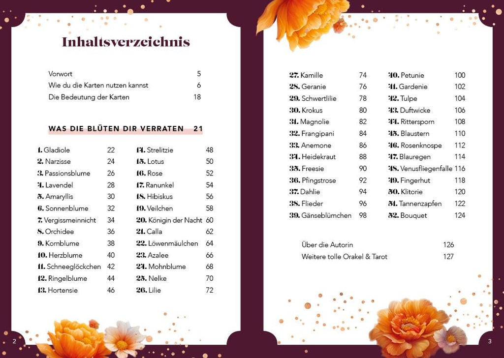 Orakel-Kartenset: Blütenorakel | Nutze die faszinierende Energie der Blumen und spüre die Kraft der Natur: 52 florale Botschaften mit Begleitbuch: Spirituelle Weisheiten, Astrologie und Tarot