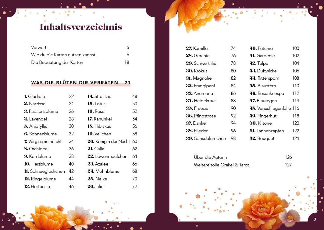 Orakel-Kartenset: Blütenorakel | Nutze die faszinierende Energie der Blumen und spüre die Kraft der Natur: 52 florale Botschaften mit Begleitbuch: Spirituelle Weisheiten, Astrologie und Tarot