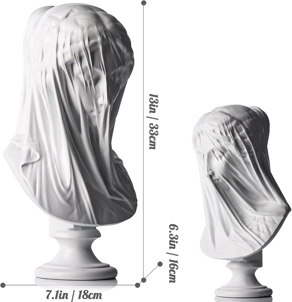 33cm Greek Statue,Greek Mythology Statue Deko,Griechische Mythologie Statue,Griechische Geschenke Römische Göttin,Büste Kopf,Buster Statu,Büsten Greek,Antik Deko Statuen,Artemis Asthetische Deko,Büste