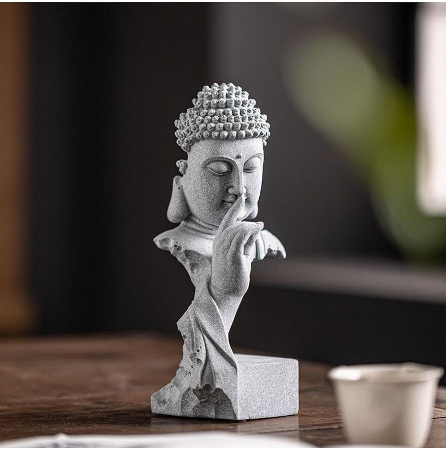 Buddha-Statue für Zen-Dekor, Meditations-Buddha-Heimdekoration, dekorative Yoga-Figuren für spirituelle Räume, Boho-Goldstatue für Bürotisch, Wohnzimmer, Dekorationen