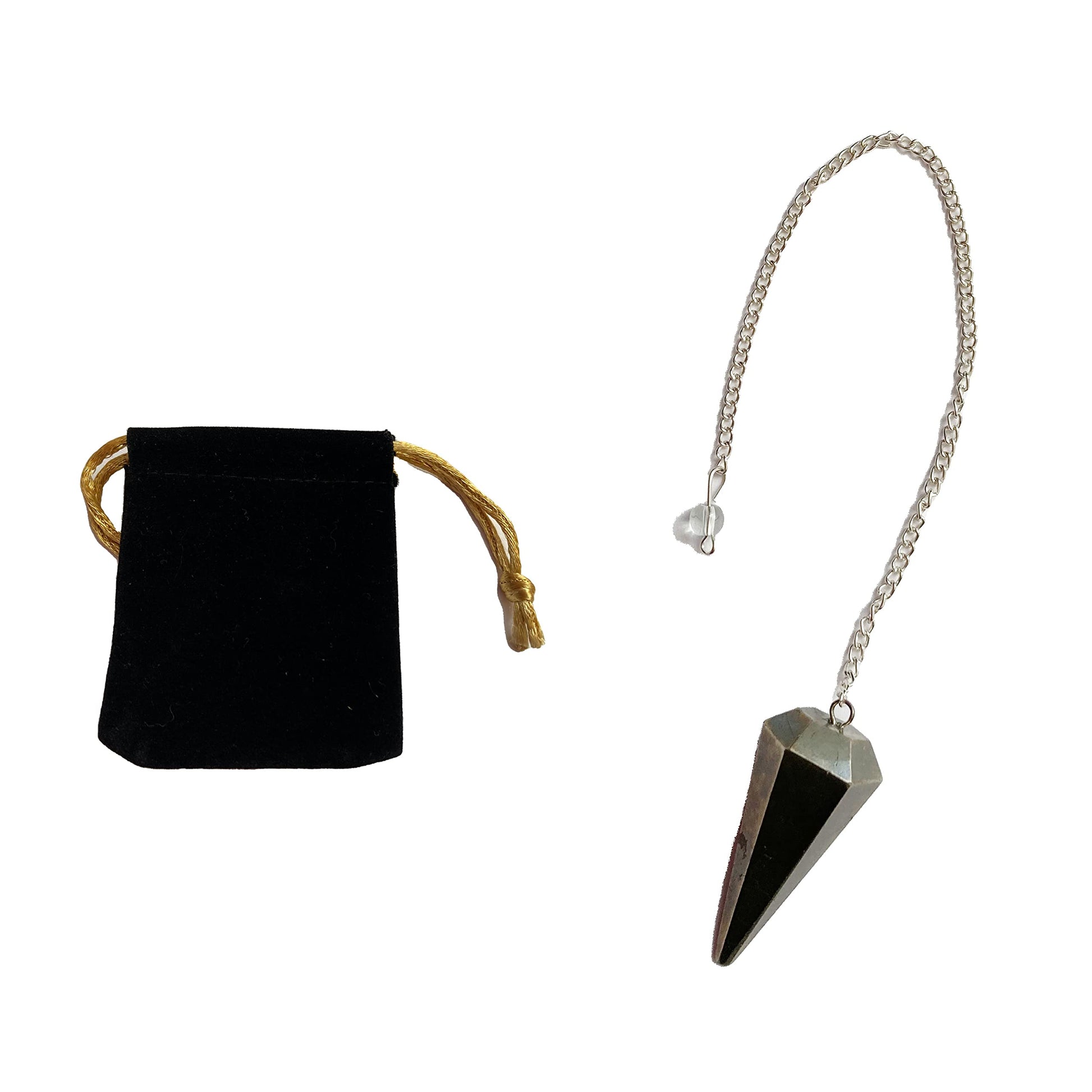 Natural Stone Jasper Kambaba Crystal Pendulum Hexagonal Vintage for Radiesthesia Chakra Pendulum Reiki Fortune Telling (Jasper Kambaba)