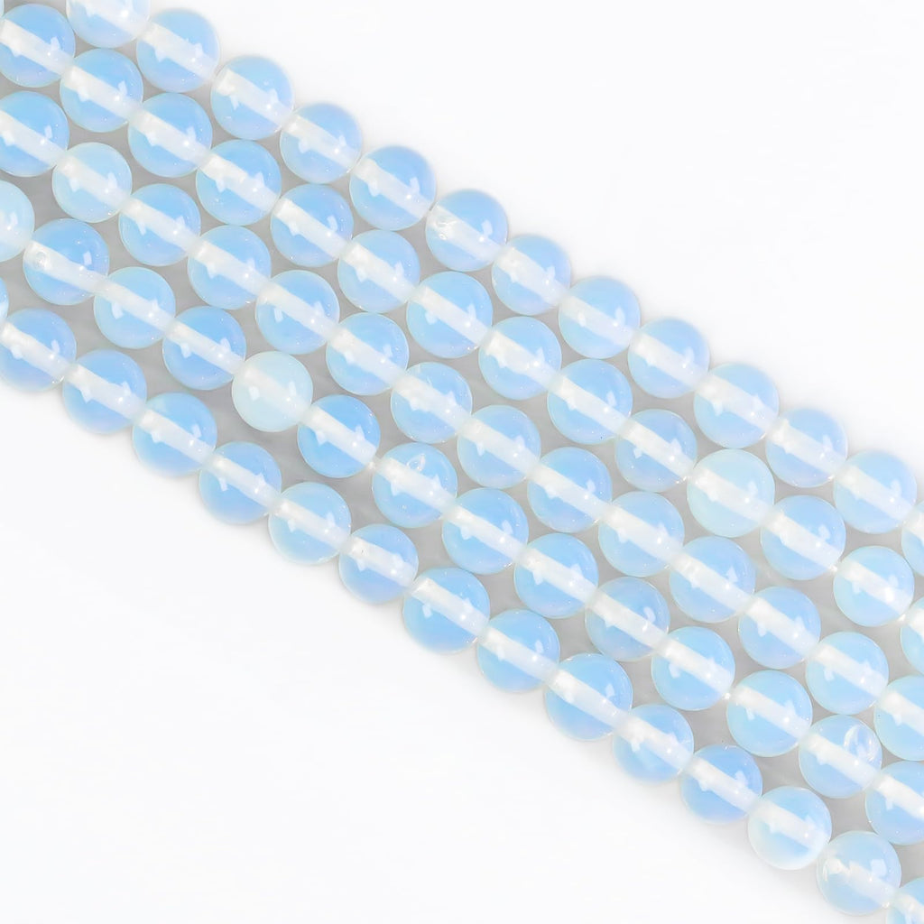 Natural Stone Beads, Gemstone Beads, 45 Pieces, 8 mm, Natural Stone, Unakite Gemstone Beads, Polished Round Gemstones for Threading, Gemstones, Stone Beads for Bracelets, Necklaces, DIY Jewellery,