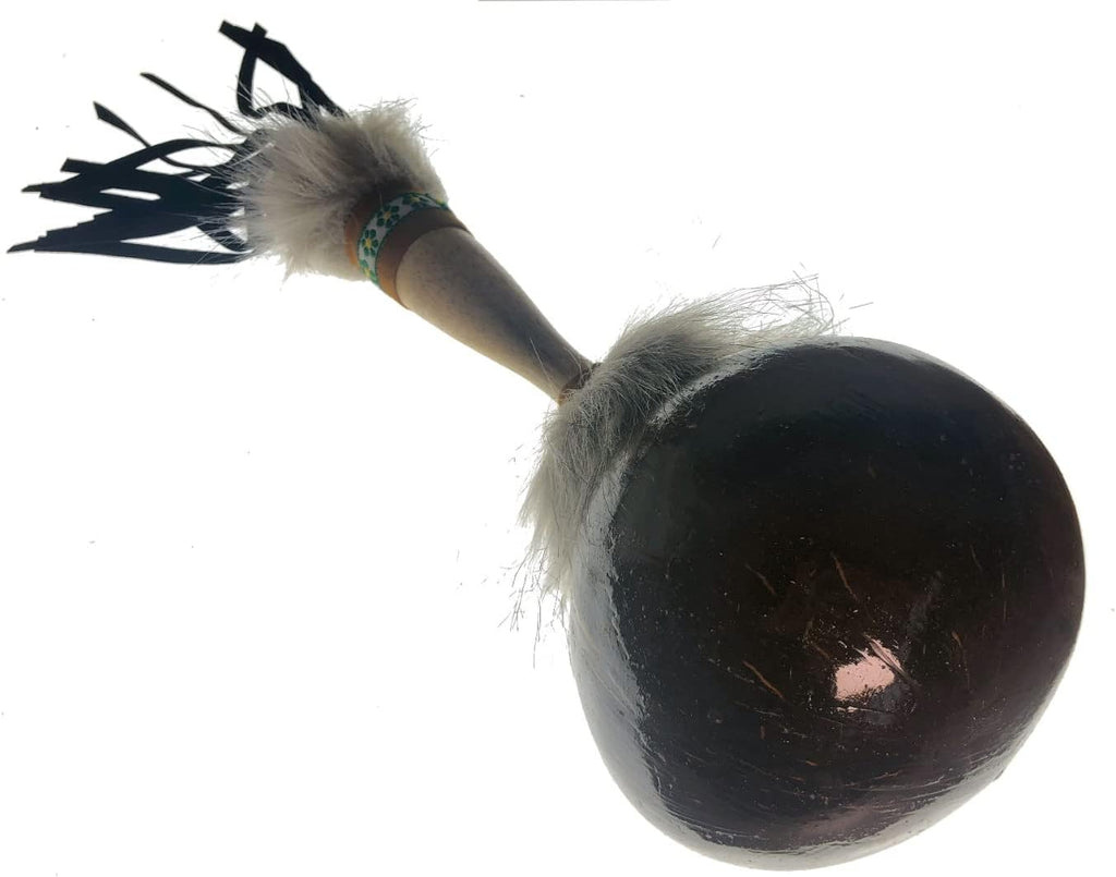 Schaman Maraca – Regenwald Kokosnuss Hexe Arzt Tribal Ritual Shaker Zeremonielle Rassel