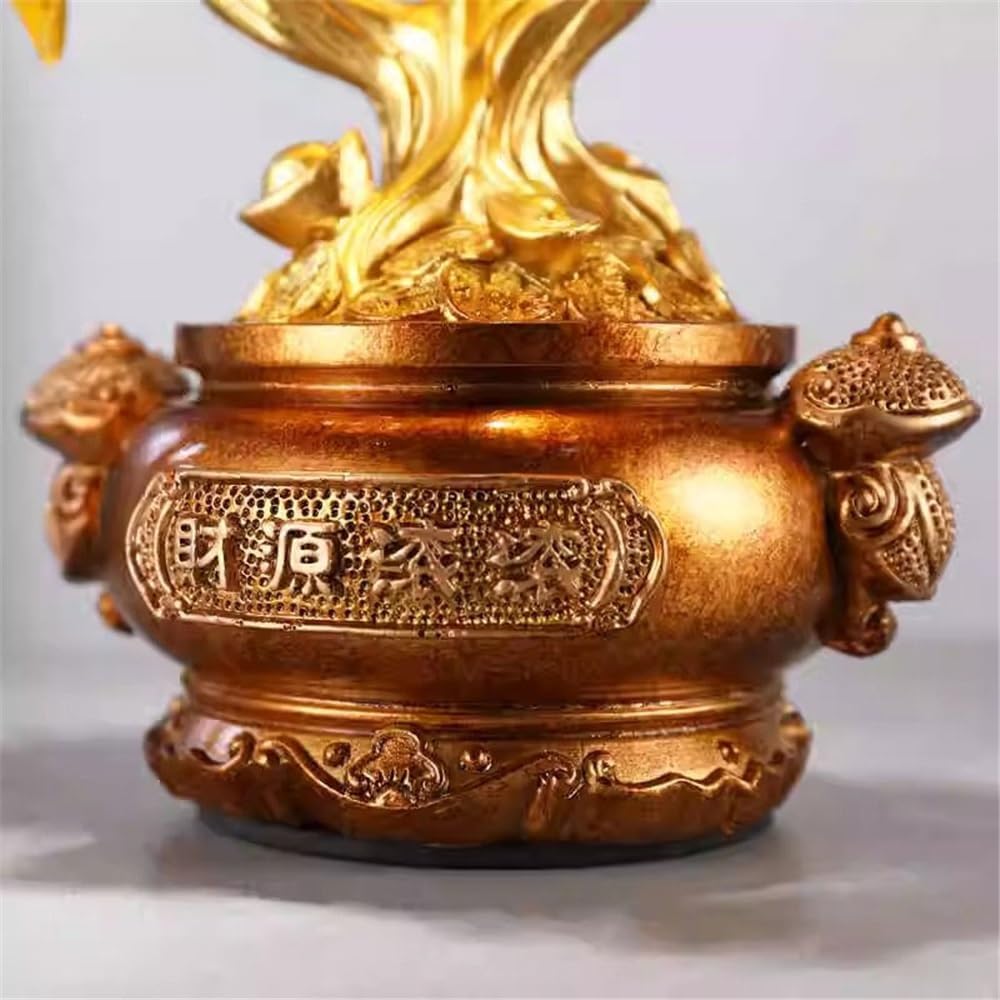 Deko Geldkristallbaum, Edelstein-Chakra-Baum, Büro-Schreibtisch-Dekor, spiritueller Kristallbaum-Ornament Feng Shui(Yellow)