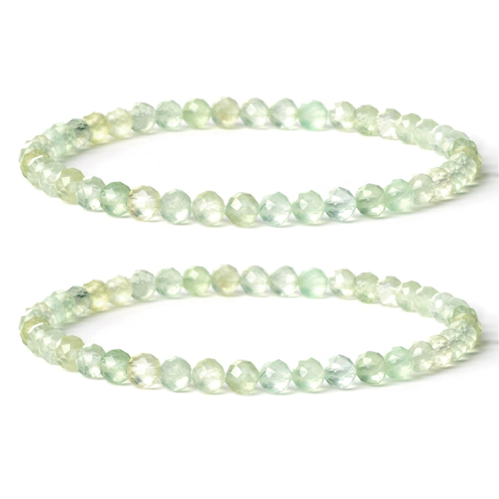 4 mm Stretch Bracelet Made of Real Natural Stone Beads, Healing Stone Bracelet, Yoga Bracelet for Women, Men, Lucky Bracelet, Friendship Bracelet, Replacement Beads Included