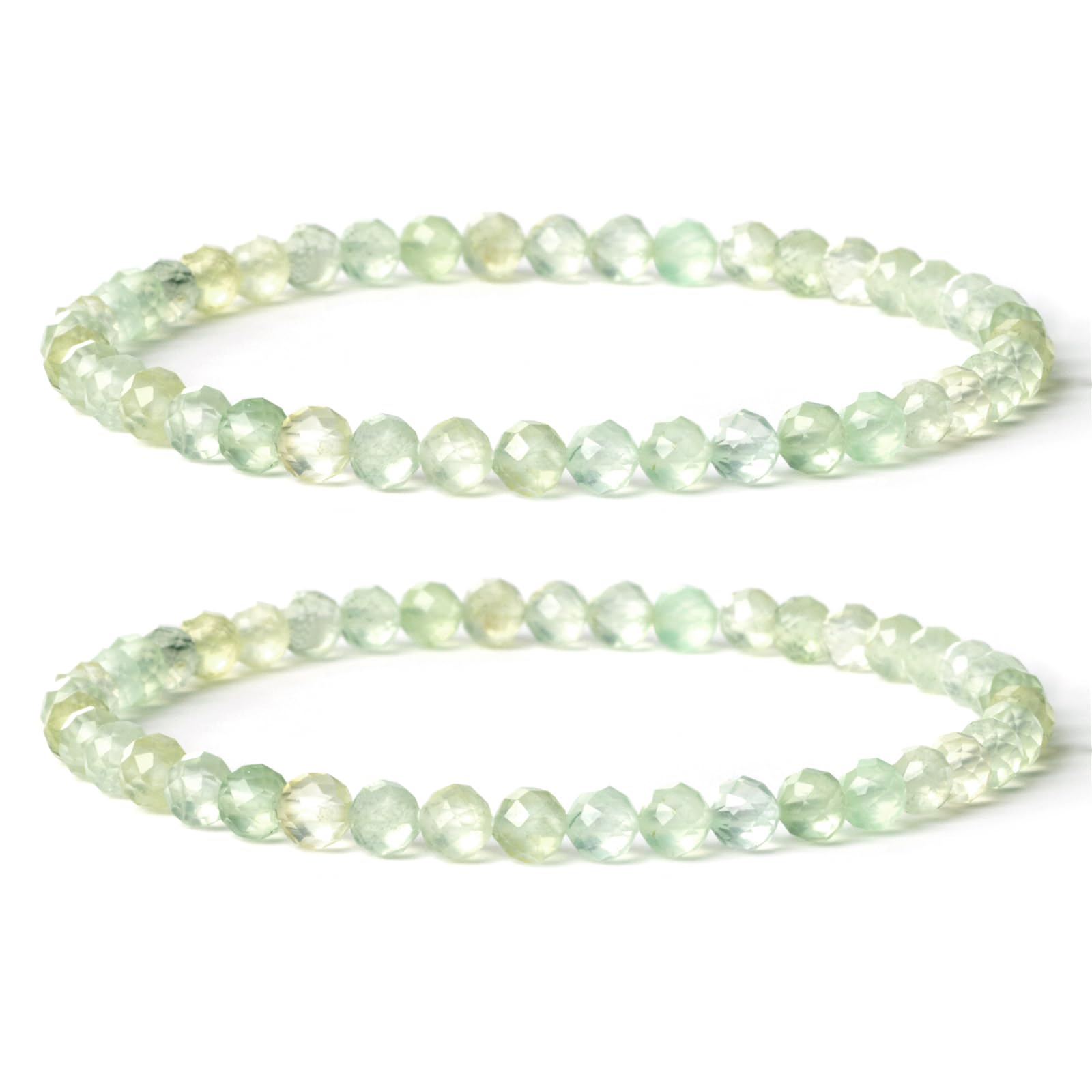 4 mm Stretch Bracelet Made of Real Natural Stone Beads, Healing Stone Bracelet, Yoga Bracelet for Women, Men, Lucky Bracelet, Friendship Bracelet, Replacement Beads Included