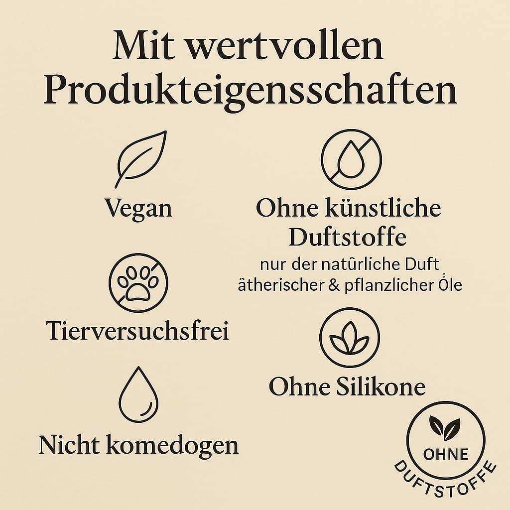 Pure Mercy Gesichtsöl – Luxuriöses Ayurveda Face Oil für strahlende Haut | Natürliches Gua Sha Öl – Pflegende Anti- Aging Gesichtspflege-Mischung mit verwöhnenden Pflanzenölen