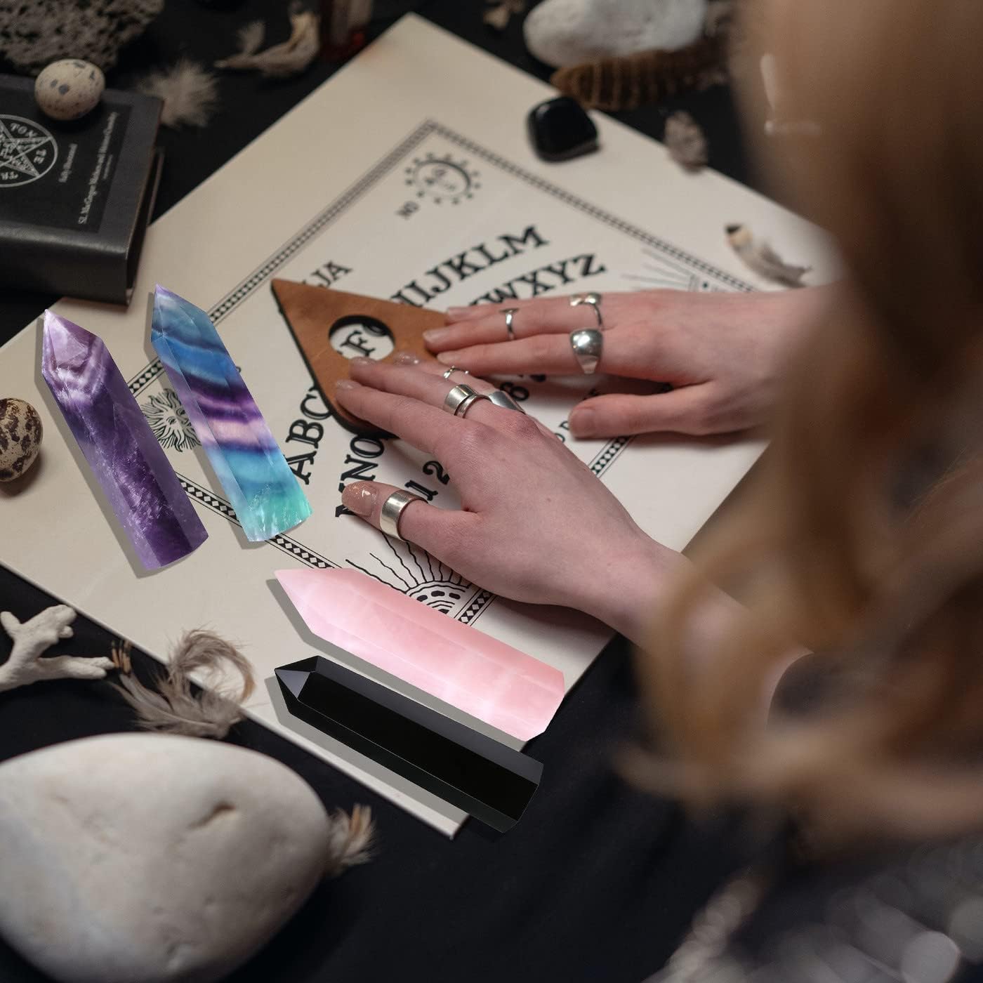 XIANNVXI 2" Amethyst Kristalle Heilung Kristall Wand Edelsteine Steine Turm Natürliche Hexagonal Punkt Stäbe Meditation Energie Therapie Steine