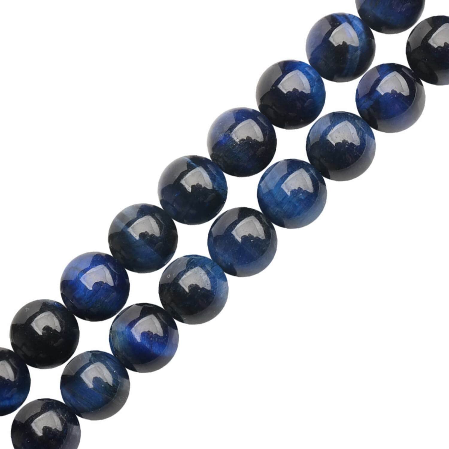 Natural Semi-Precious Stones Beads for Threading 38 cm String Round 4 6 8 10 12 mm