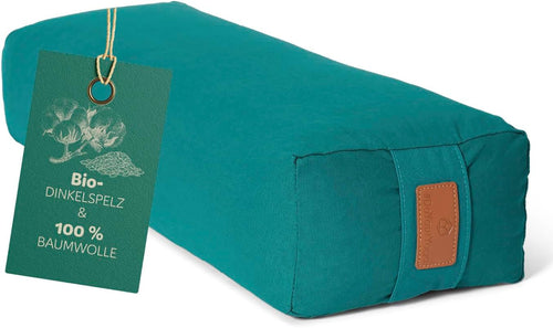 #DoYourYoga Yogabolster »Paravati« 67cm x 13cm | Gefüllt mit Bio-Dinkelspelz (KBA) oder Bio-Buchweizenschalen (KBA) | Yogakissen mit waschbarem Bezug | Sitzkissen & Zafukissen für Yin Yoga