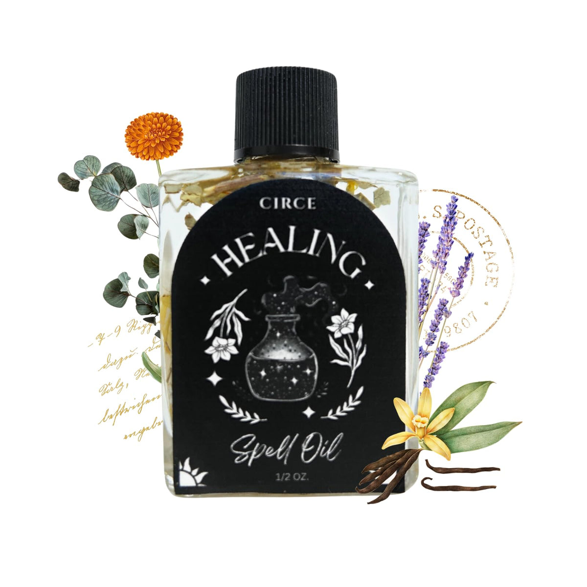 CIRCE Evil Eye Protection Spell Oil - Energy Defense, Rosemary & Rue, 1/2oz