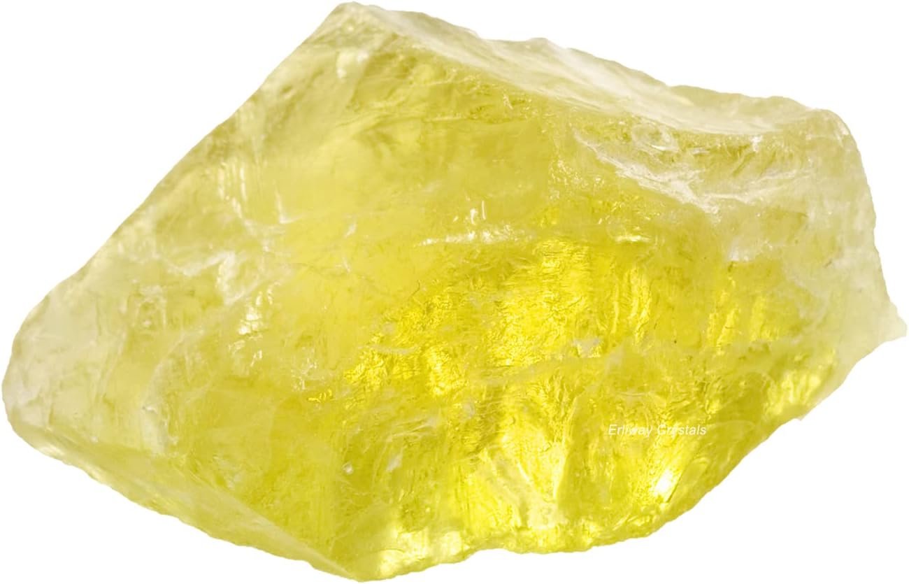 Citrine Raw Crystals, Large 1.25-2.0 Inch Healing Crystals, Natural Raw Stones, Crystal for Drumming, Cabbing, Fountain Rocks, Decoration, Polishing, Wire Wrapping, Wicca and Reiki