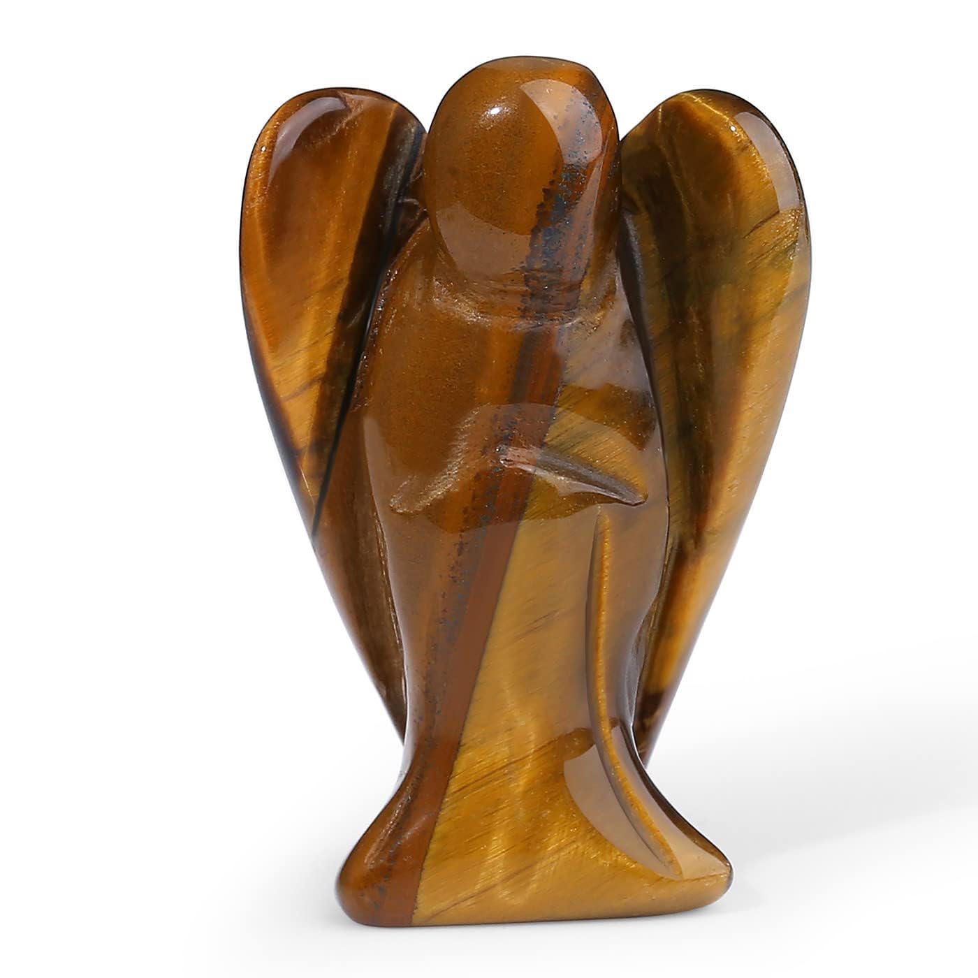 XIANNVXI Obsidian Schutzengel Kristalle Engel Figur Heilung Kristall Edelsteine Poliert Steine Statue Reiki Angel Figur Schutzengel Geschenk