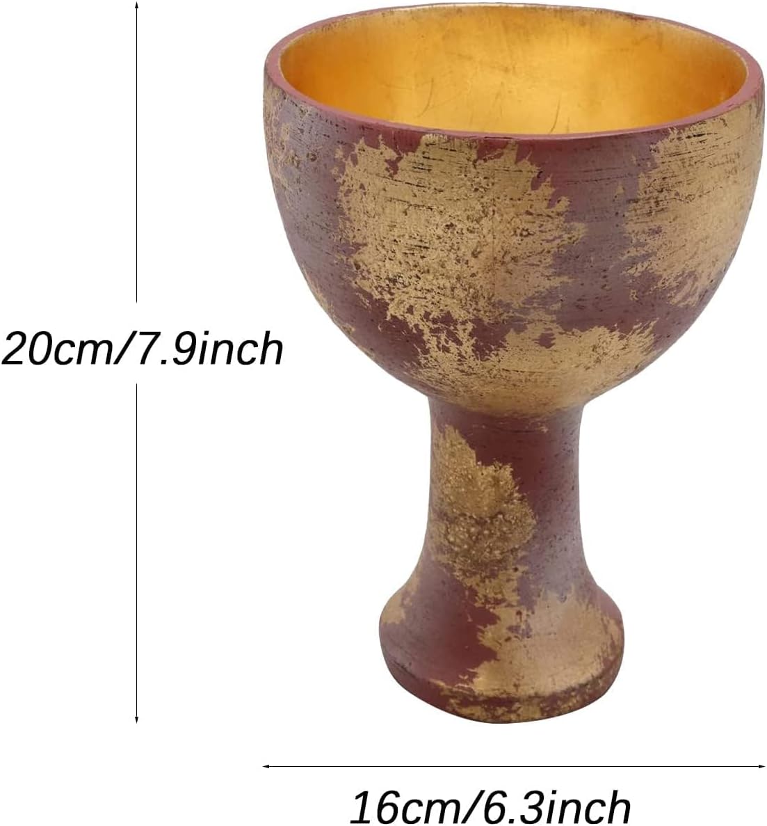 Indiana Jones Figurine Holy Grail Statue Hero Holy Grail Cup Gold Resin Memorabilia Replica Sculpture Halloween Home Decoration