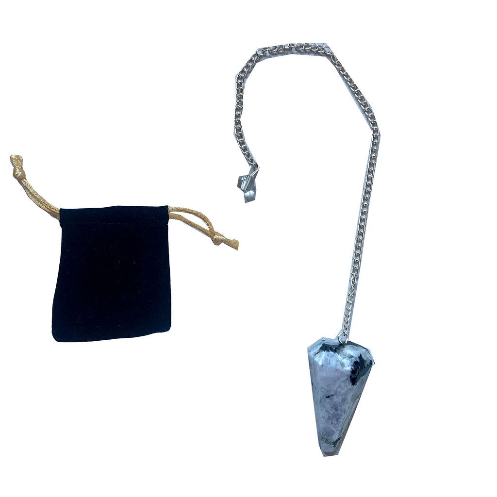 Natural Stone Jasper Kambaba Crystal Pendulum Hexagonal Vintage for Radiesthesia Chakra Pendulum Reiki Fortune Telling (Jasper Kambaba)
