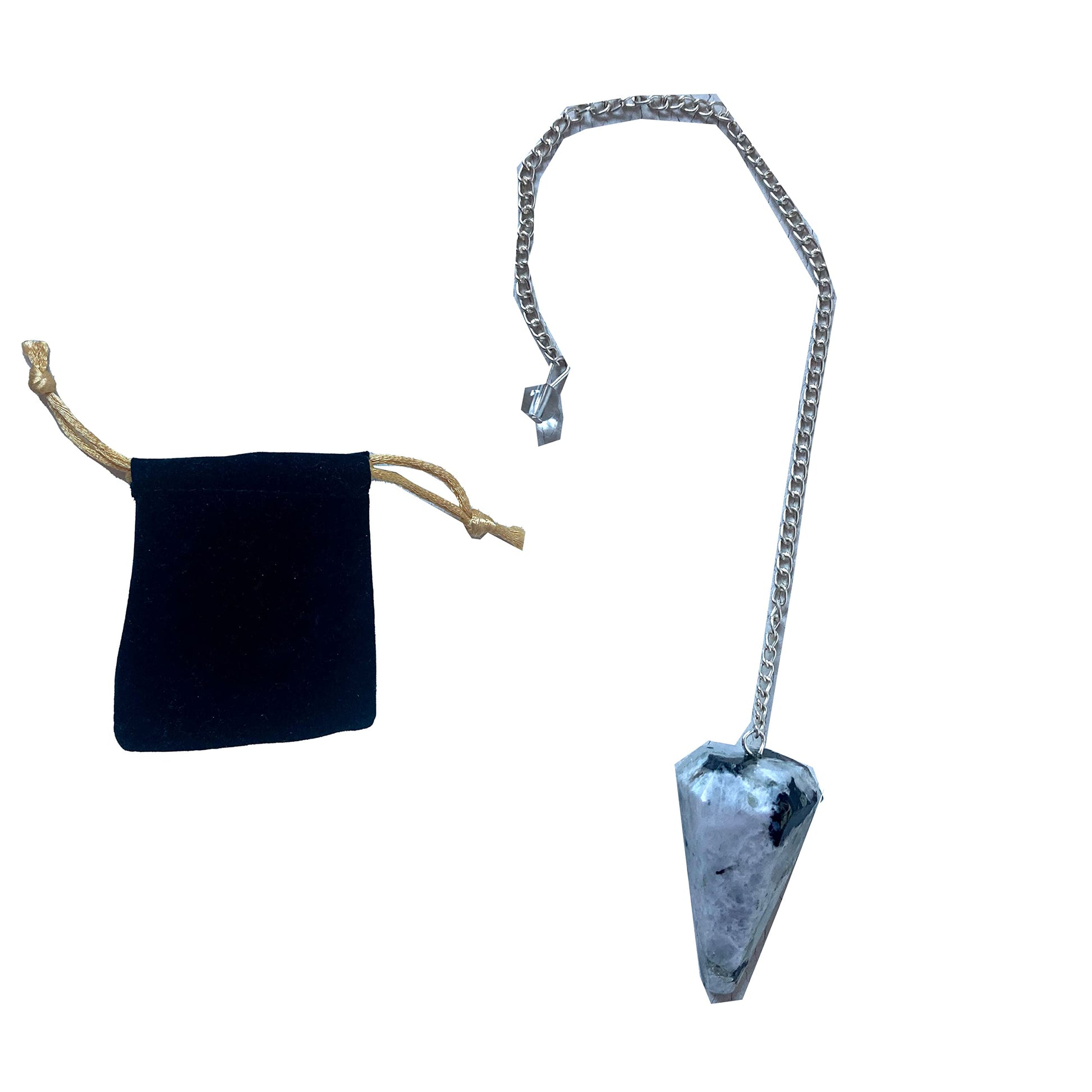 Natural Stone Jasper Kambaba Crystal Pendulum Hexagonal Vintage for Radiesthesia Chakra Pendulum Reiki Fortune Telling (Jasper Kambaba)