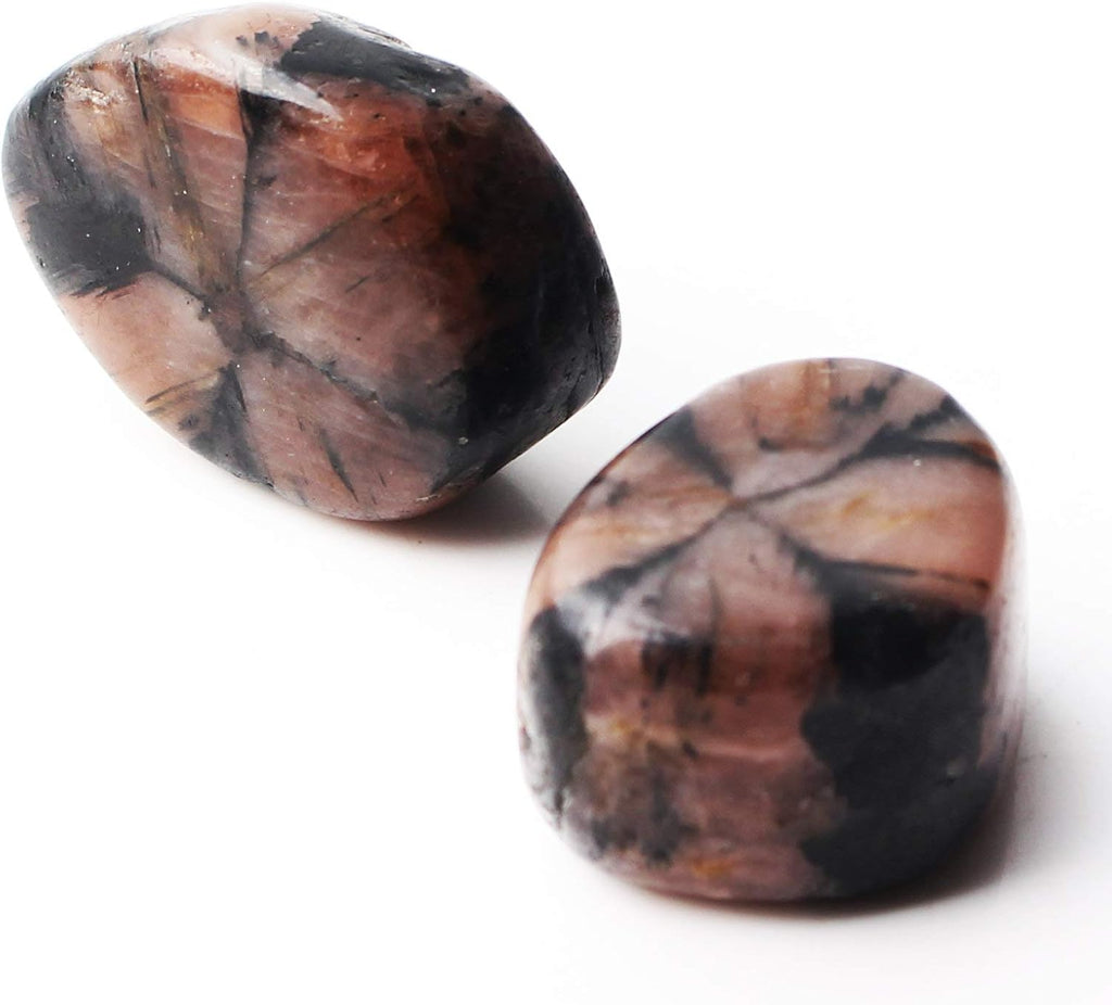 NUJA 1 Piece Natural Chiastolite Polished Stone Cross Stone Andalusite Crystal Pendant Hand Palm Stone Healing Gift