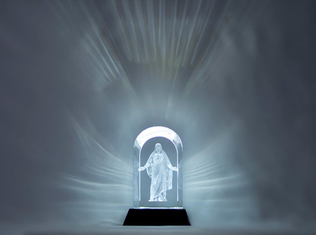 3D Laser Engraved Statue & LED Lighted Base