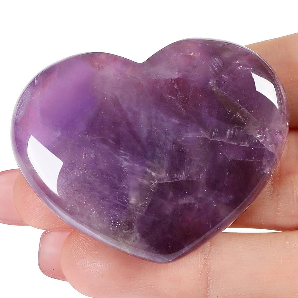 45 mm Groß Lapislazuli Herz Kristalle Edelsteine Geschenke für Frauen, Reiki Heilsteine Handschmeichler Stein für Valentinstag, Geburtstage, Jahrestag, Muttertag und Thanksgiving Tag