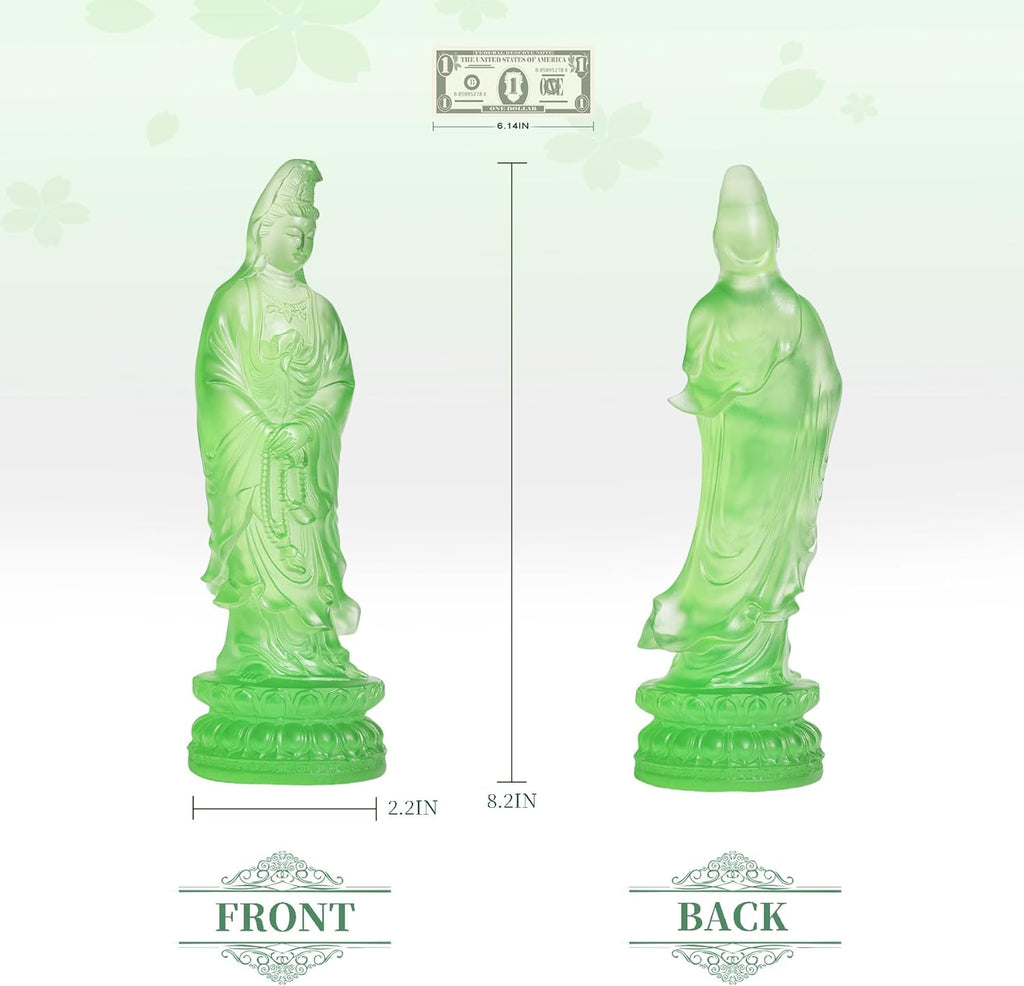 Guan Yin Statue, Quan Yin, Kwan Yin im Wind, Kuan Yin Buddha-Statue, Zen, meditierende Statue, Göttin der Göttin der Gnade und des Mitgefühls im Wind, Yoga, spirituelle Feng Shui-Dekoration