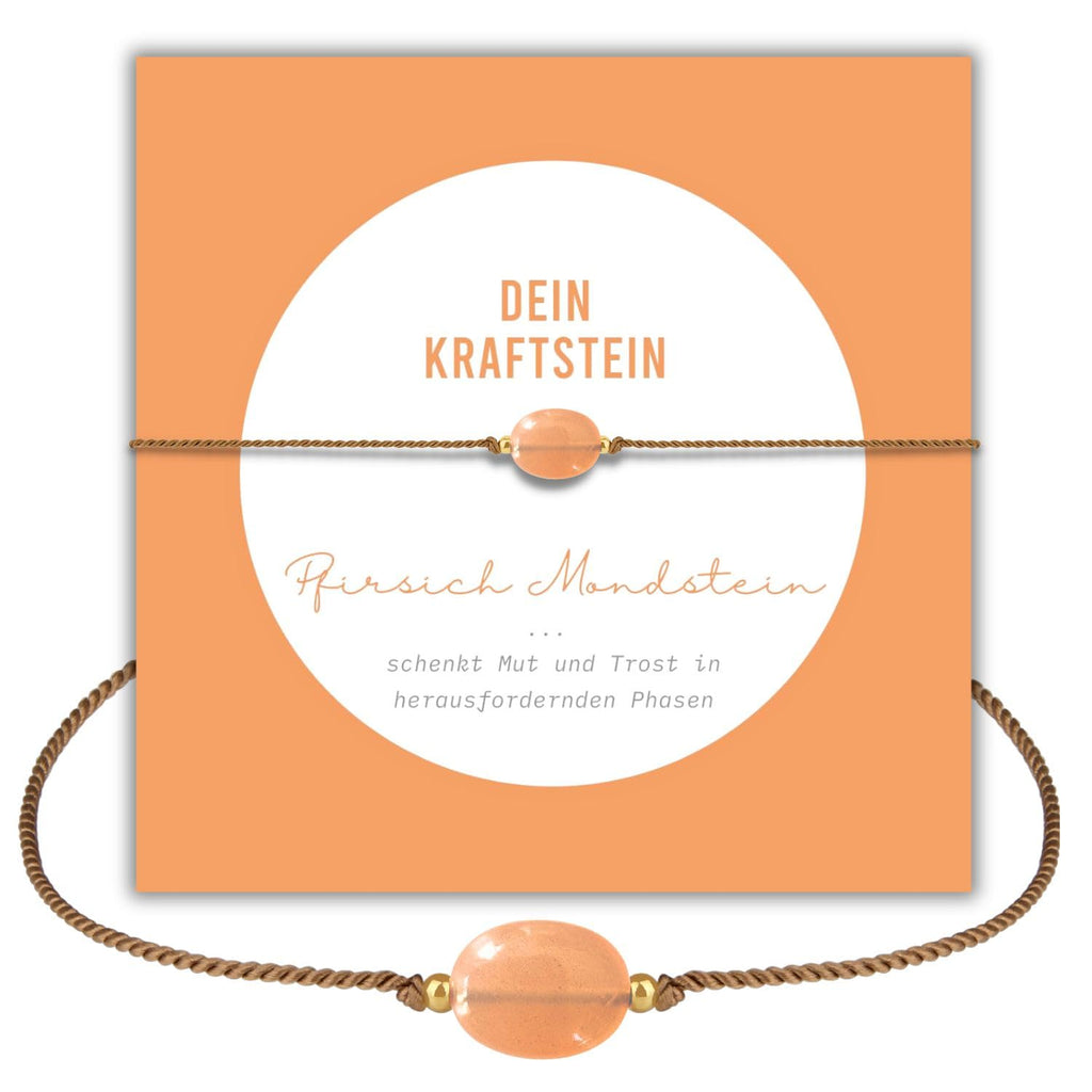 happymaker - Rosenquarz Armband Damen, handgemacht in Deutschland, Edelstein Armband rosa mit vergoldeten Perlen, Geschenkverpackung als Kraftgeber Geschenk für Frauen und Mädchen