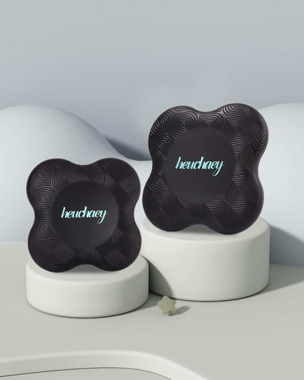 heuchaey Kniekissen Yoga 2 STK,Yoga-Knie-Pad,rutschfest Yoga Knie Padmatte,geeignet für Yoga 20 * 20cm,Pilates,Sport,Unterstützung für Knie,Handgelenke,Knöchel,Verschleißfesteschützt die Knie