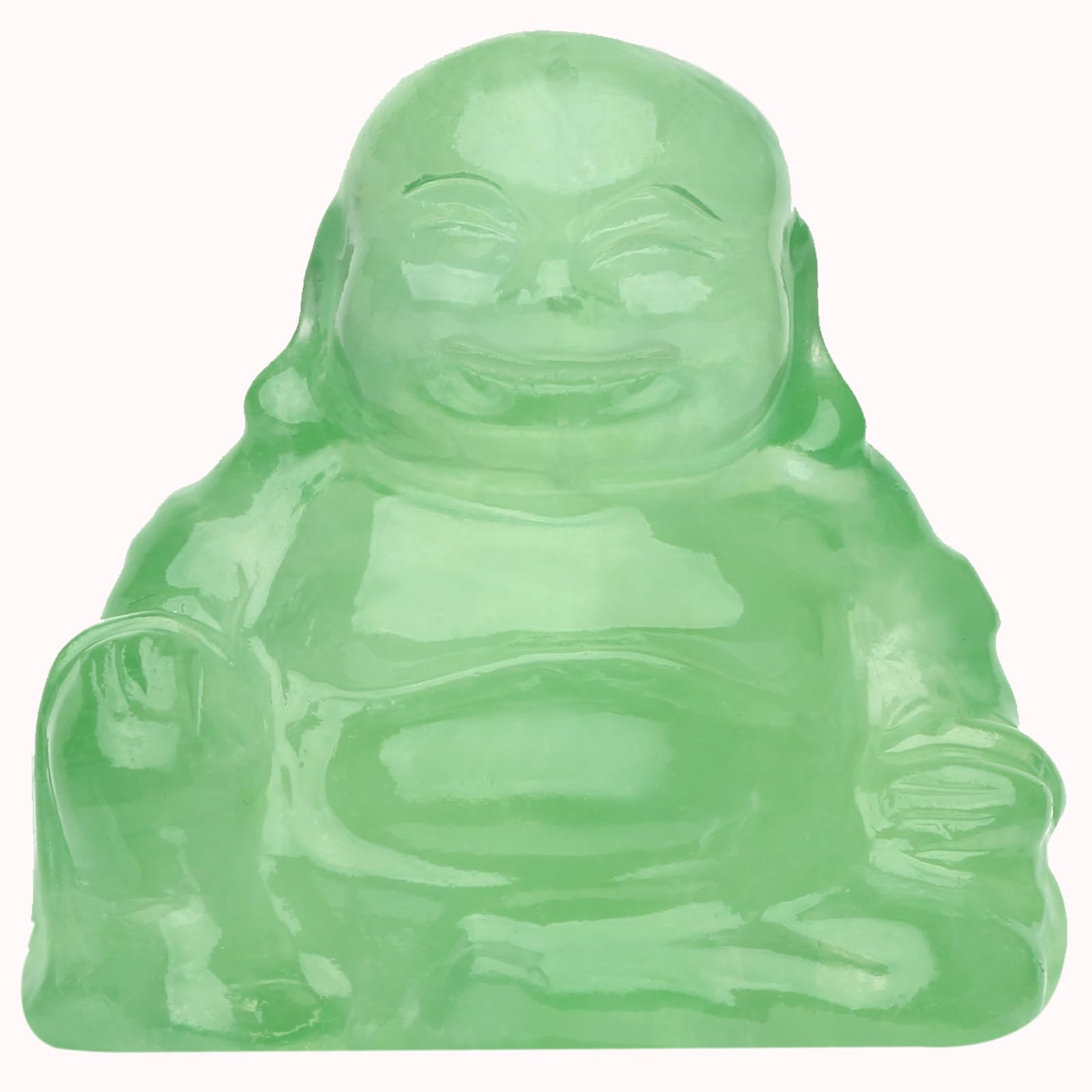 Labradorite Crystal Laughing Buddha Statue Meditation Decor Spiritual Art Piece Healing Stone Figurine Zen Altar Sculpture Feng Shui Gift Yoga Space Ornament Peaceful Home Temple Collectible