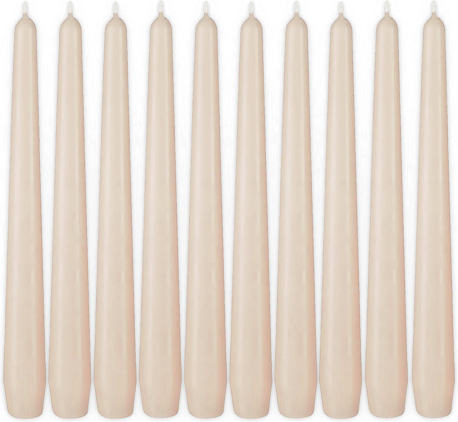 BRUBAKER Premium Spitzkerzen Lila - 50 Stück - bis zu 7,5 Stunden Brenndauer pro Kerze - 24 cm Tafelkerzen Set für Kerzenständer und Kronleuchter - Leuchterkerzen Halterkerzen