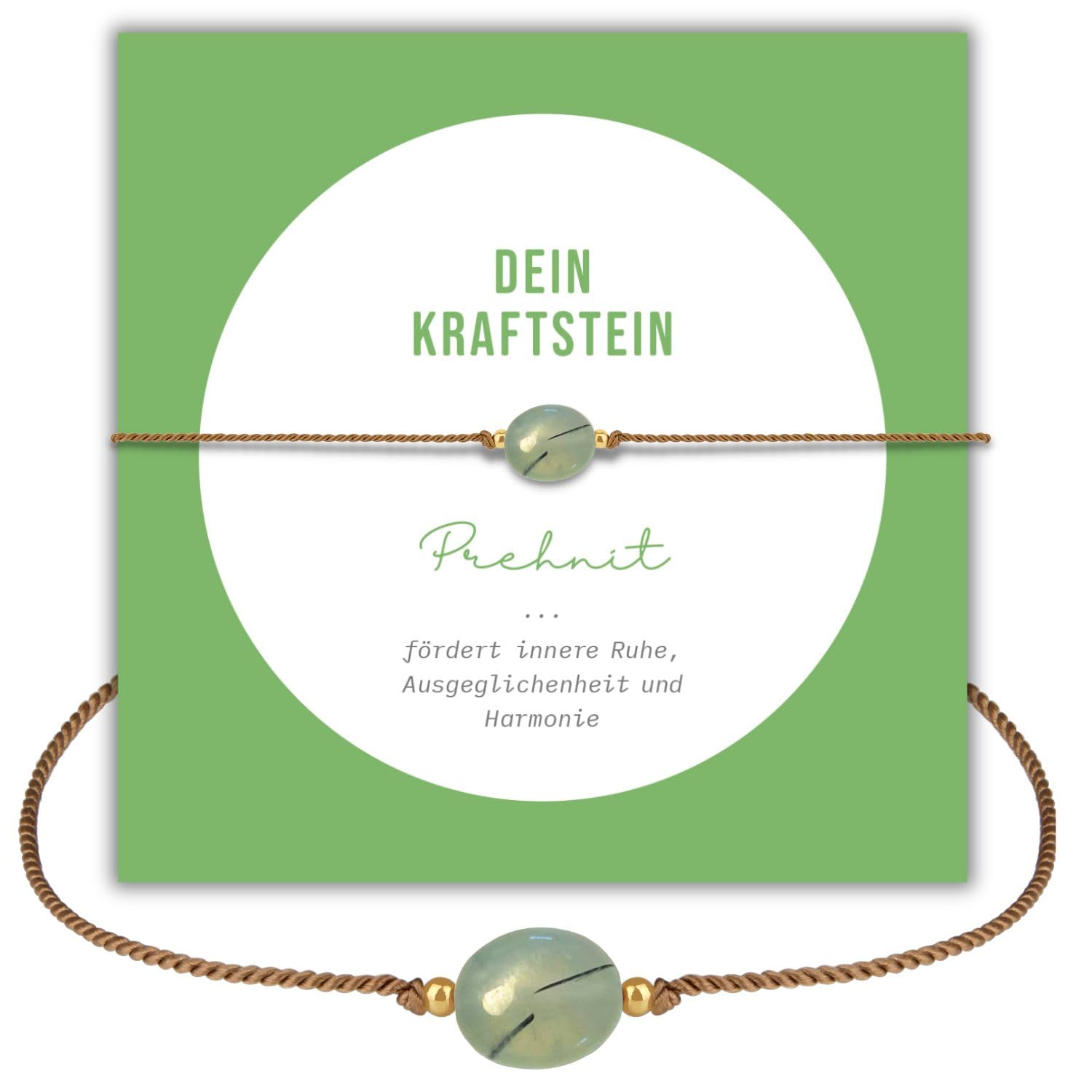 happymaker - Rosenquarz Armband Damen, handgemacht in Deutschland, Edelstein Armband rosa mit vergoldeten Perlen, Geschenkverpackung als Kraftgeber Geschenk für Frauen und Mädchen