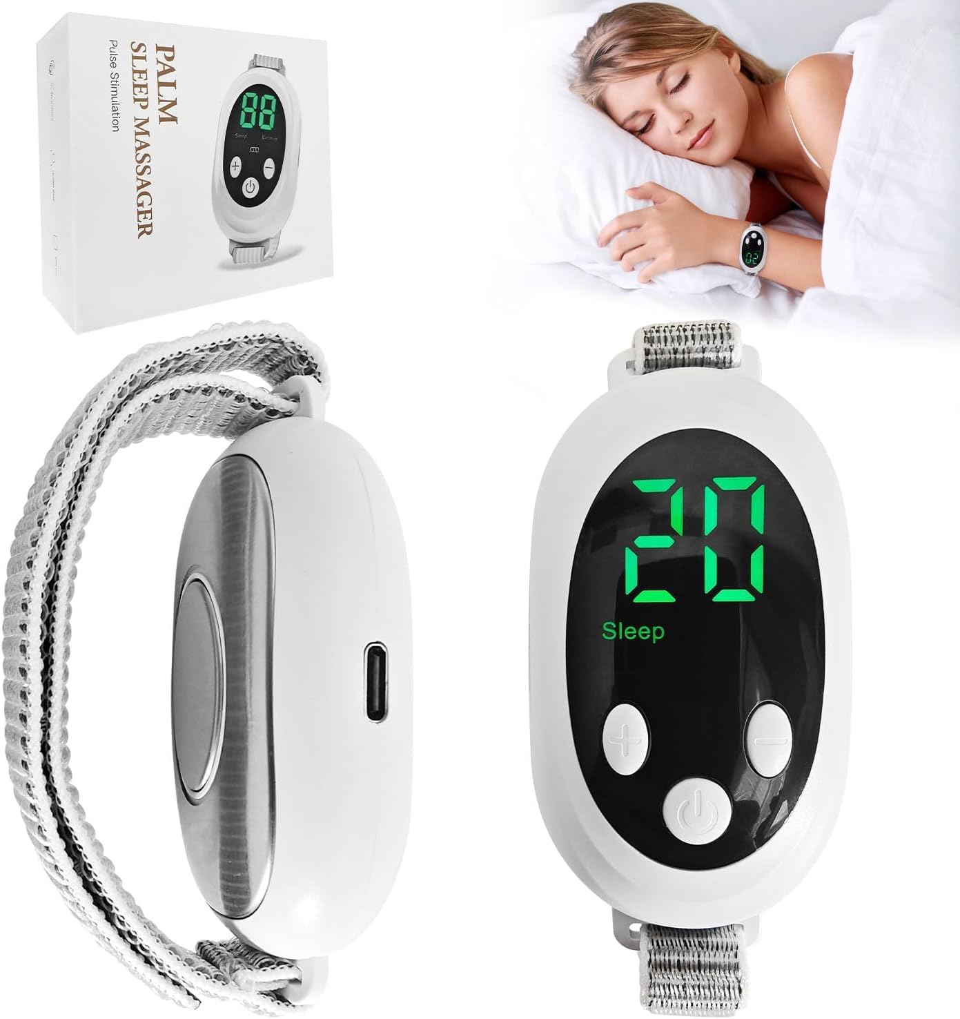 Relaxation Device – Handheld Portable Sleep Device, Portable Low-Frequency Pulse Hand Tool for Nighttime Comfort & Daily Calm, Promotes Rest, USB Rechargeable