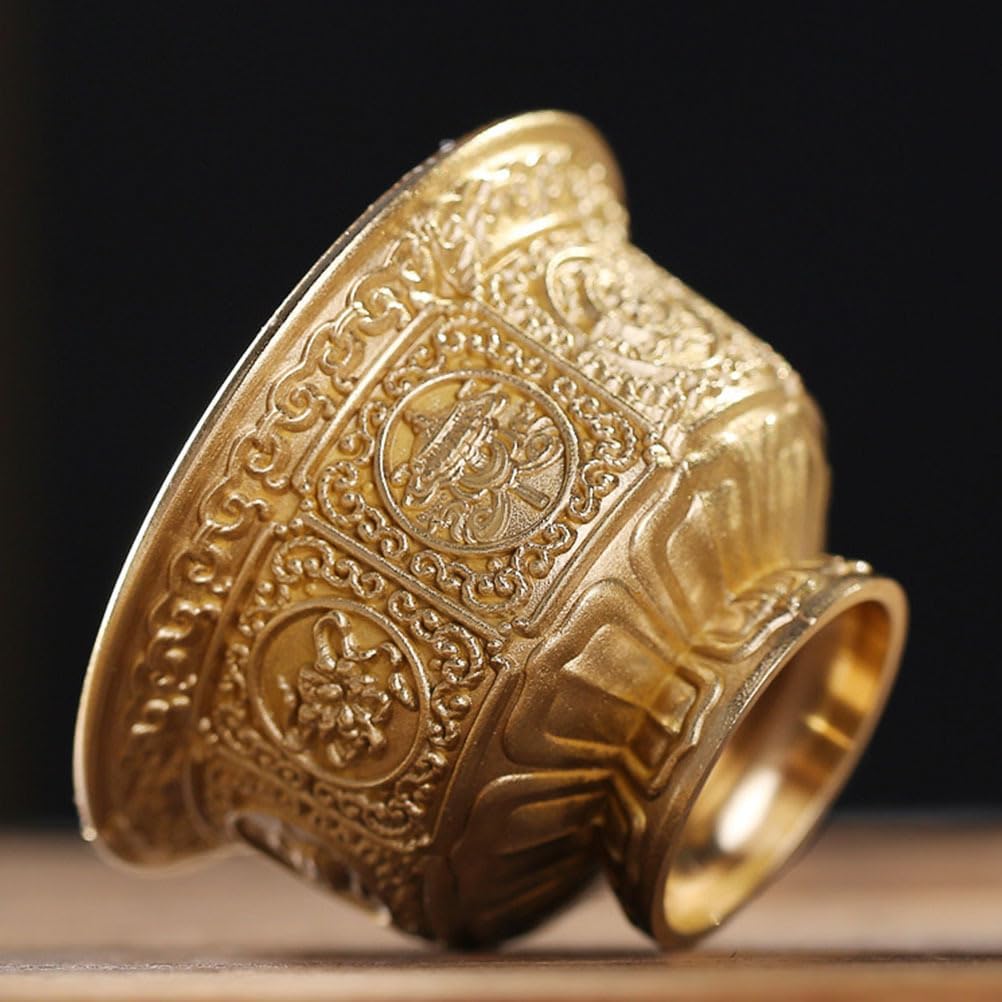 Wasserbecher Weihwasser-altarschale Buddhistische Wasserschale Buddhistische Wasseropferschale Tibetischer Kerzenhalter Behälter Für Religiöse Opfergaben Kupfer Mini Gerät