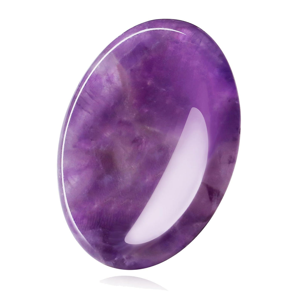 XIANNVXI Chakra Steine Kristalle Edelsteine Heilsteine Natürlich Kristall Sorgensteine Handschmeichler Daumen Poliert Oval Pocket Stein Angst Stress Relief Meditation