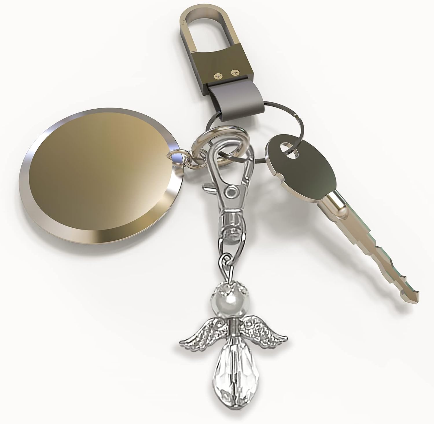 Guardian Angel Keyring for Operation - Alles wird gut - Lucky Charm Encouragement, Strengthening, Encouragement, Appeal