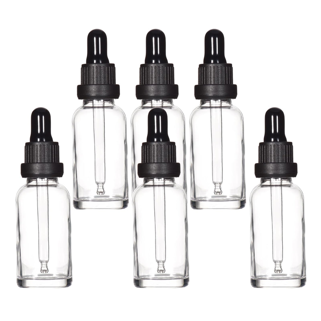 YIZHAO Pipettenflasche 30ml, Apothekerflasche Braunglas mit [Dropper Pipette Glas], Braunglasflasche für Ätherische Öl, Parfümöle,Aromatherapie,Düfte,Flüssigkeit – 6Pcs