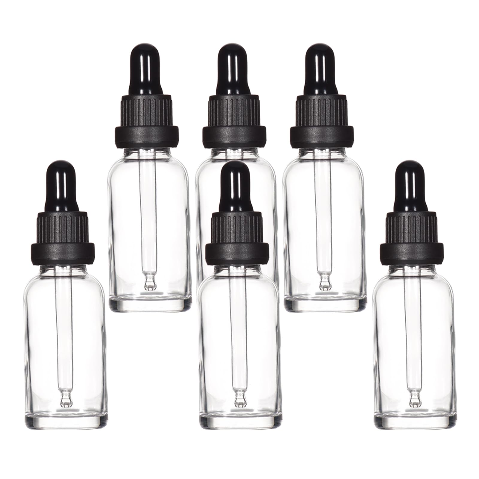 YIZHAO Pipettenflasche 30ml, Apothekerflasche Braunglas mit [Dropper Pipette Glas], Braunglasflasche für Ätherische Öl, Parfümöle,Aromatherapie,Düfte,Flüssigkeit – 6Pcs