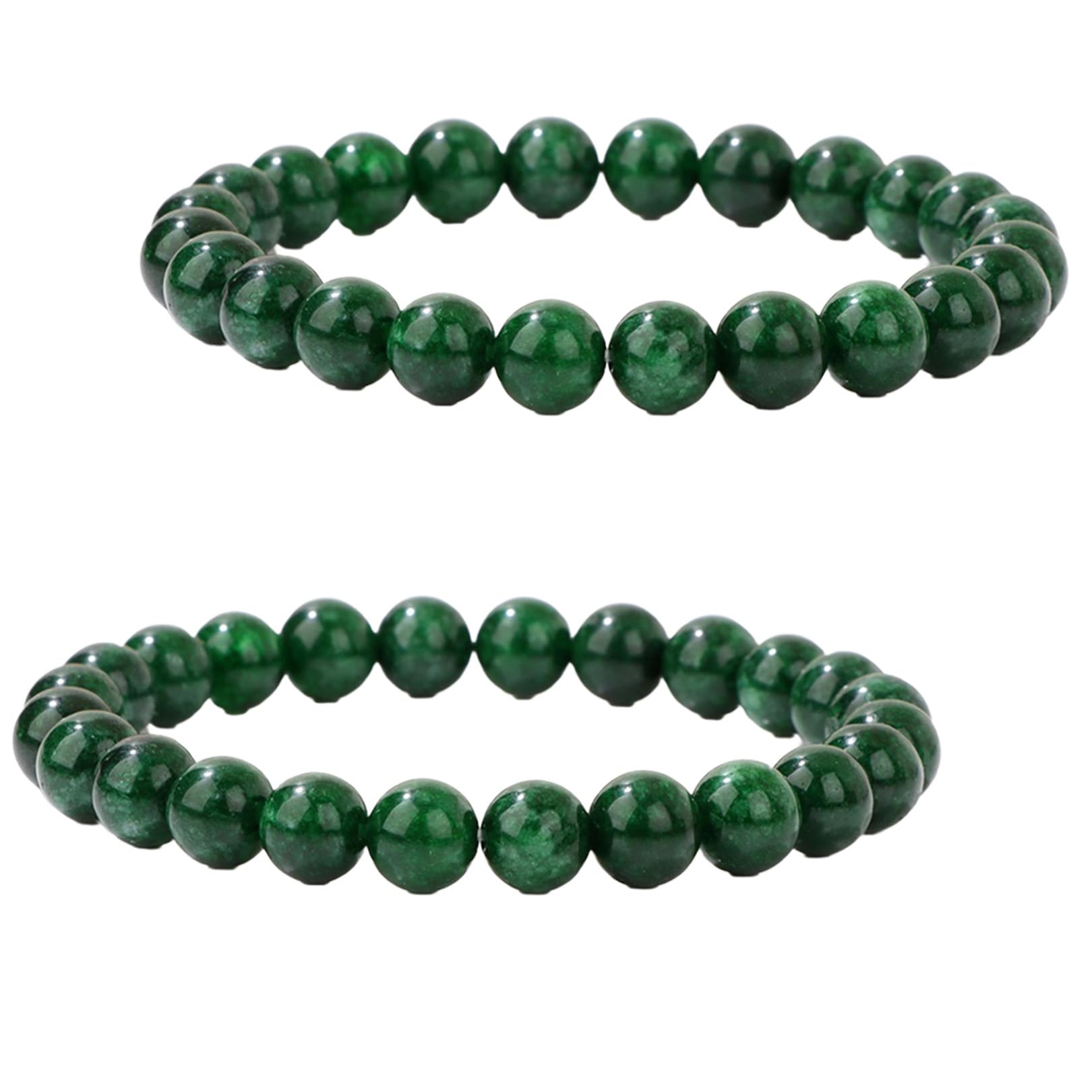 2 Stück 8mm Schwarzer Obsidian Perlenarmband,Handgefertigte Echte Natursteine Armbänder,Herren,Damen Chakren Perlenarmband,Handmade Echte Naturstein Perlen Heilsteine ArmbandKristalle