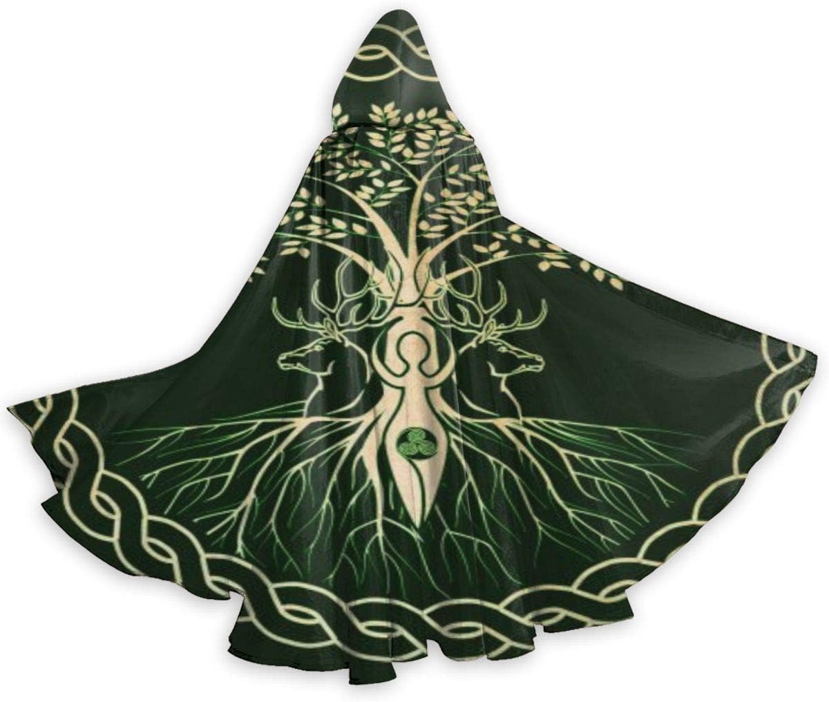 Celtic Ritual Norse Nordic Viking Goddess Wiccan Wicca Halloween Wizard Witch Hooded Robe Cloak Christmas Hoodies Cape Cosplay For Adult Party Favors Supplies Dresses Clothes Gifts Costume