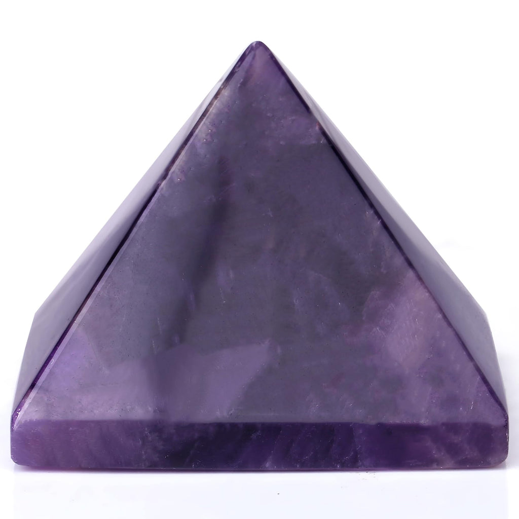 YATOJUZI 2" Black Obsidian Crystal Pyramid Natural Crystals and Healing Stones Black Obsidian Pyramids Black Gemstones for Meditation Reiki Energy Balancing Good Luck Gifts 1PCS