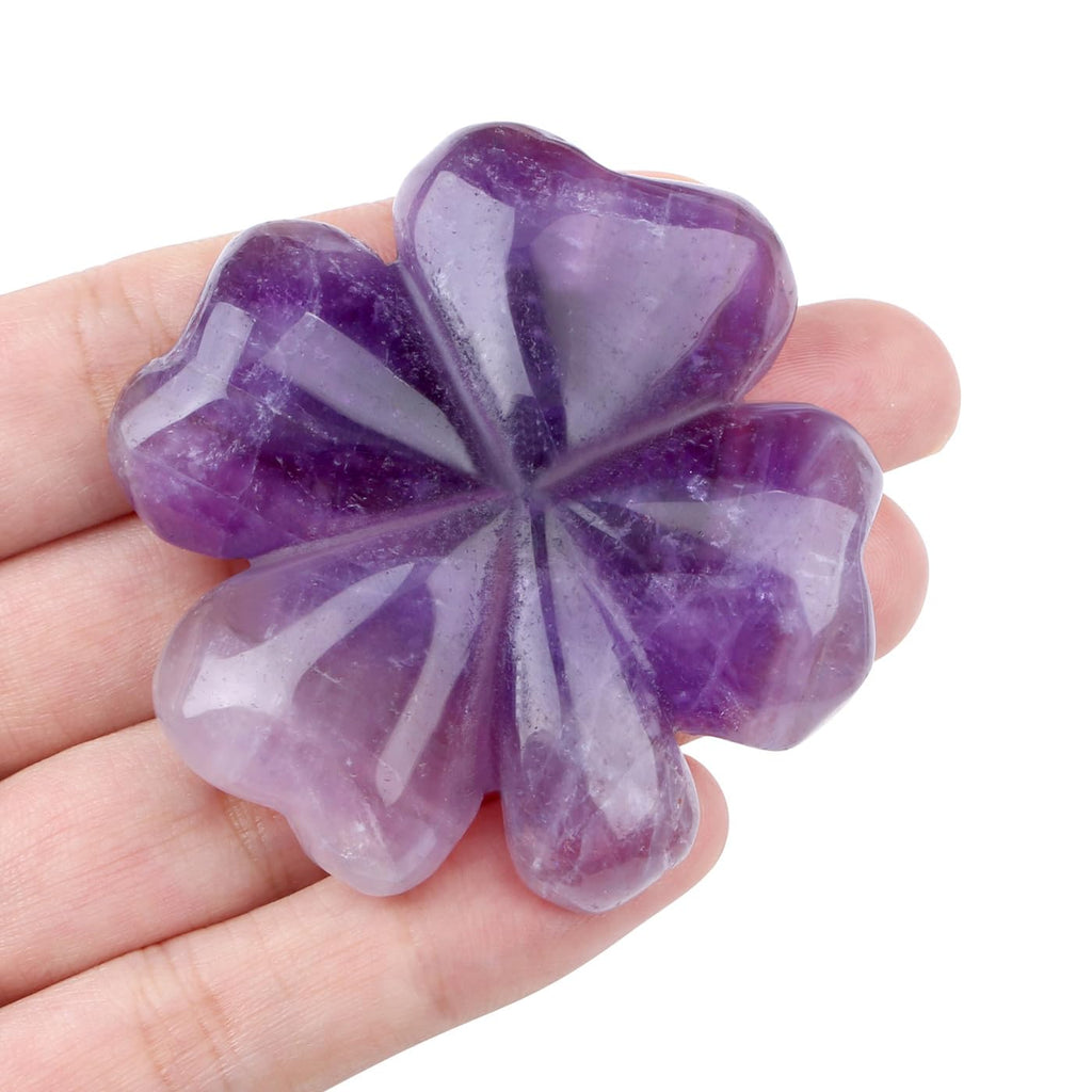 Lucky Charm Gift Four Leaf Clover Lucky Charm Exam Green Aventurine Healing Stones Crystals Gemstones Operation Anti-Stress Protection Symbol Lucky Clover Gift