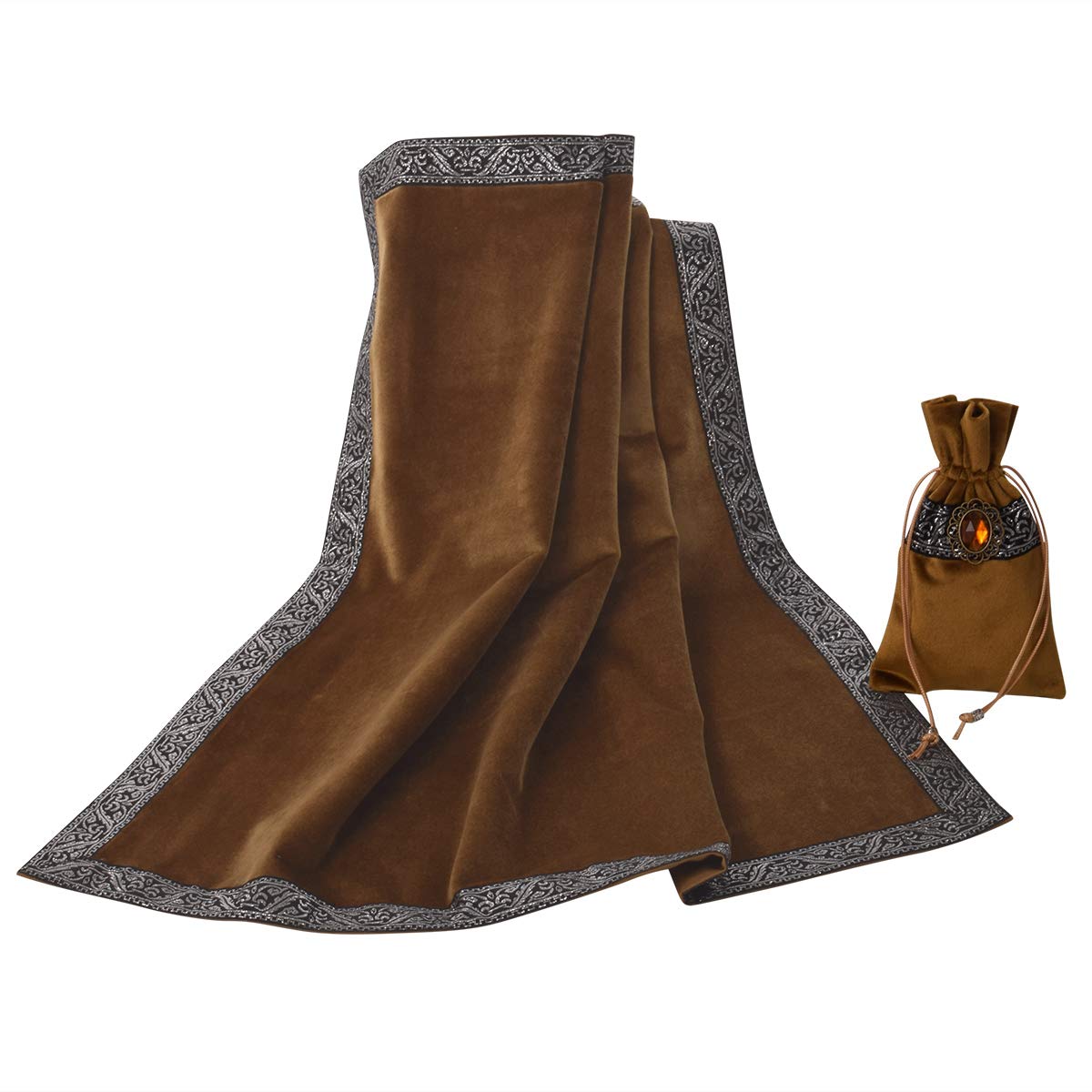 BLESSUME Tarot Tablecloth Altar Tarot Cloth One Size (Red)