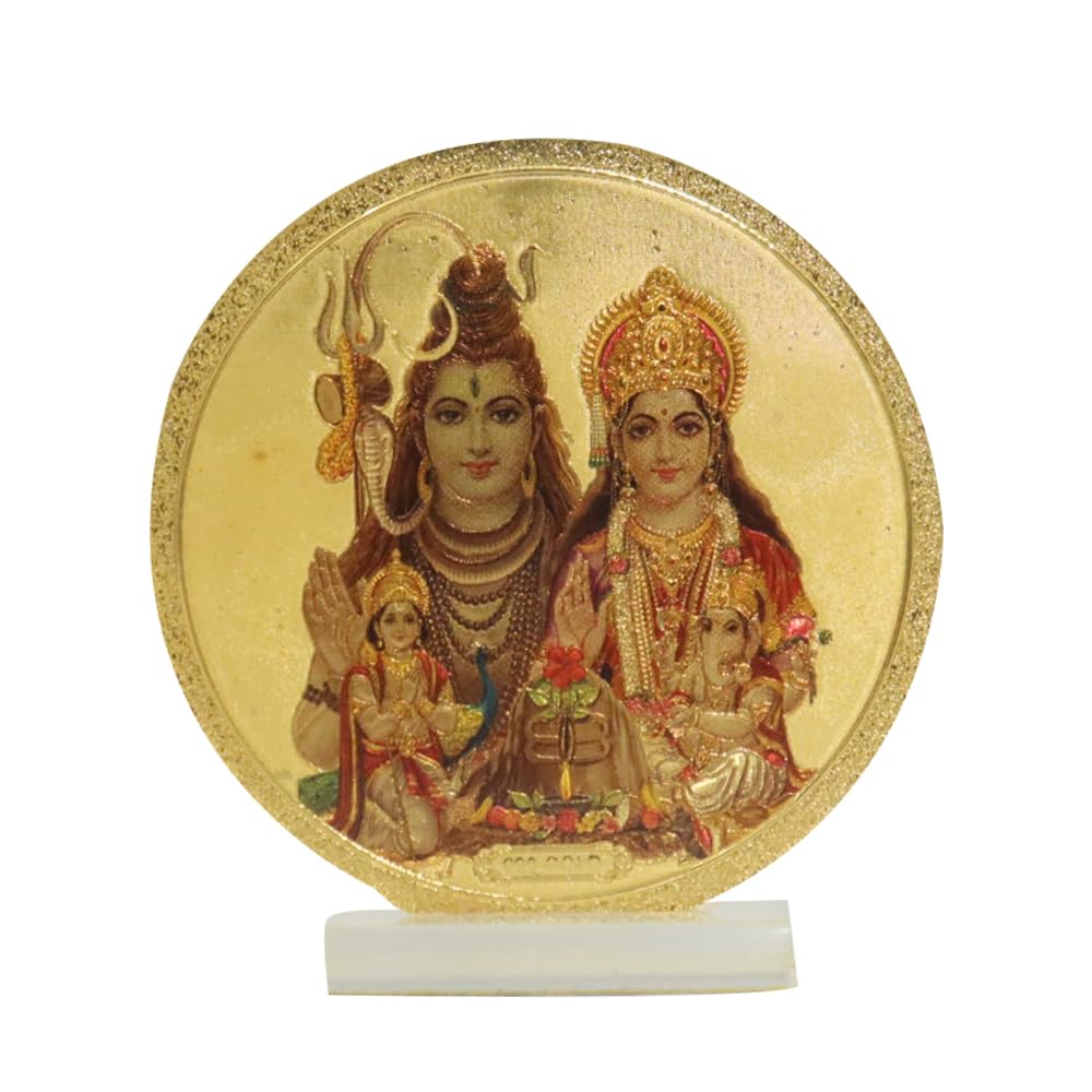 BRACOP Hindu-Göttin-Figur, Lord Shiva-Statue, kleine indische Shiva-Figur, dekorative Skulptur Heimbüro, Tempeldekoration, Diwali Pooja, Trishakti, Yantra, Rückkehr spirituelles Geschenk