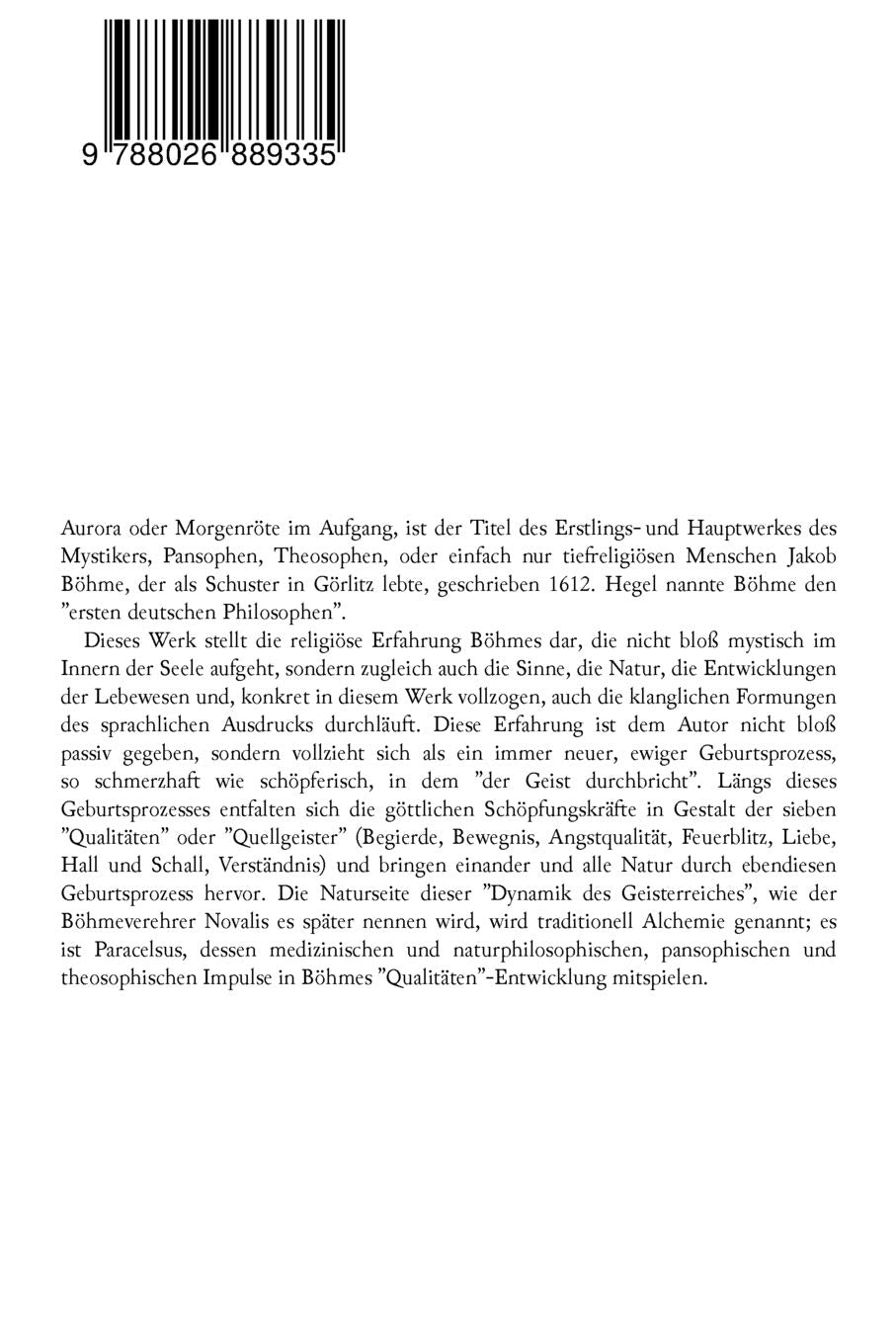 Aurora oder Morgenröte im Aufgang