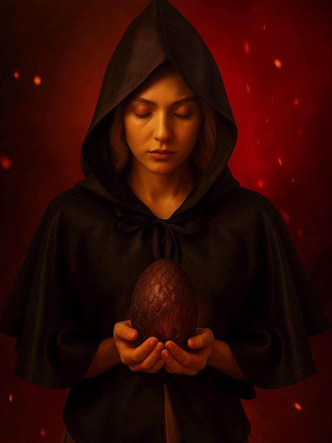 Fourluoo 2 Pcs Medieval Grim Cowl Cloak Hat Wicca Pagan Hood Viking Cape Hooded Cosplay Costumes Poncho