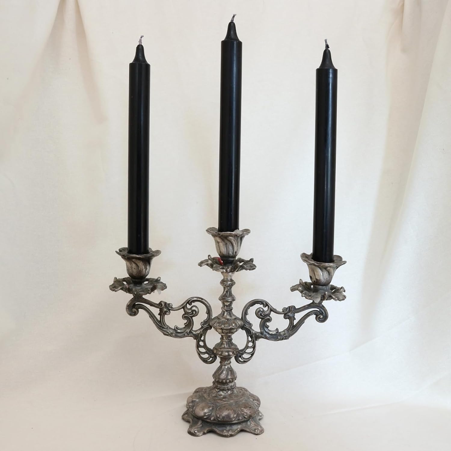 20 Taper Candles, Premium Black Candles, Black Candles, Diameter 1.8 cm, 20 cm, Taper Candles Black Long, Odourless Taper Candle for Table Decoration, Banquet, Wedding