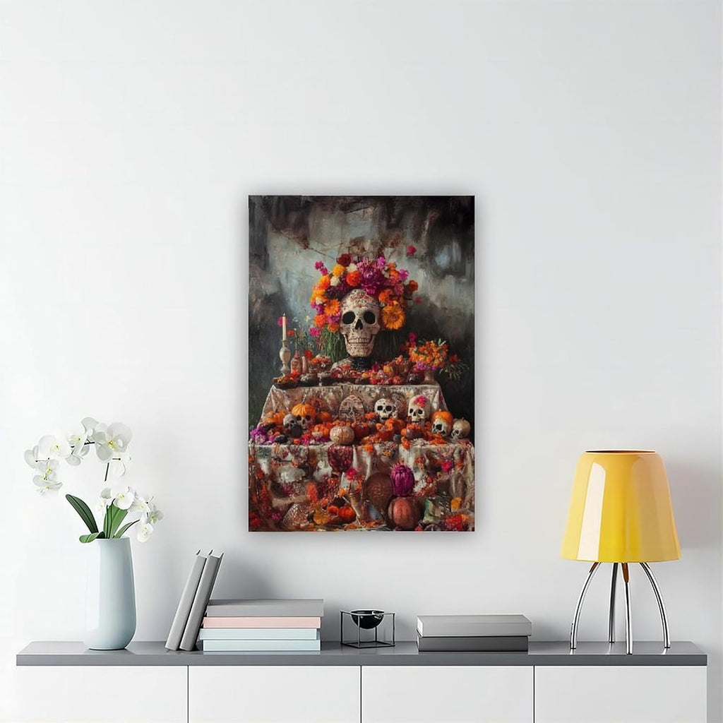 Leinwandposter Altar De Muerto, Schlafzimmer, Dekoration, Landschaft, Büro, Raumdekoration, Geschenk, 20 x 30 cm