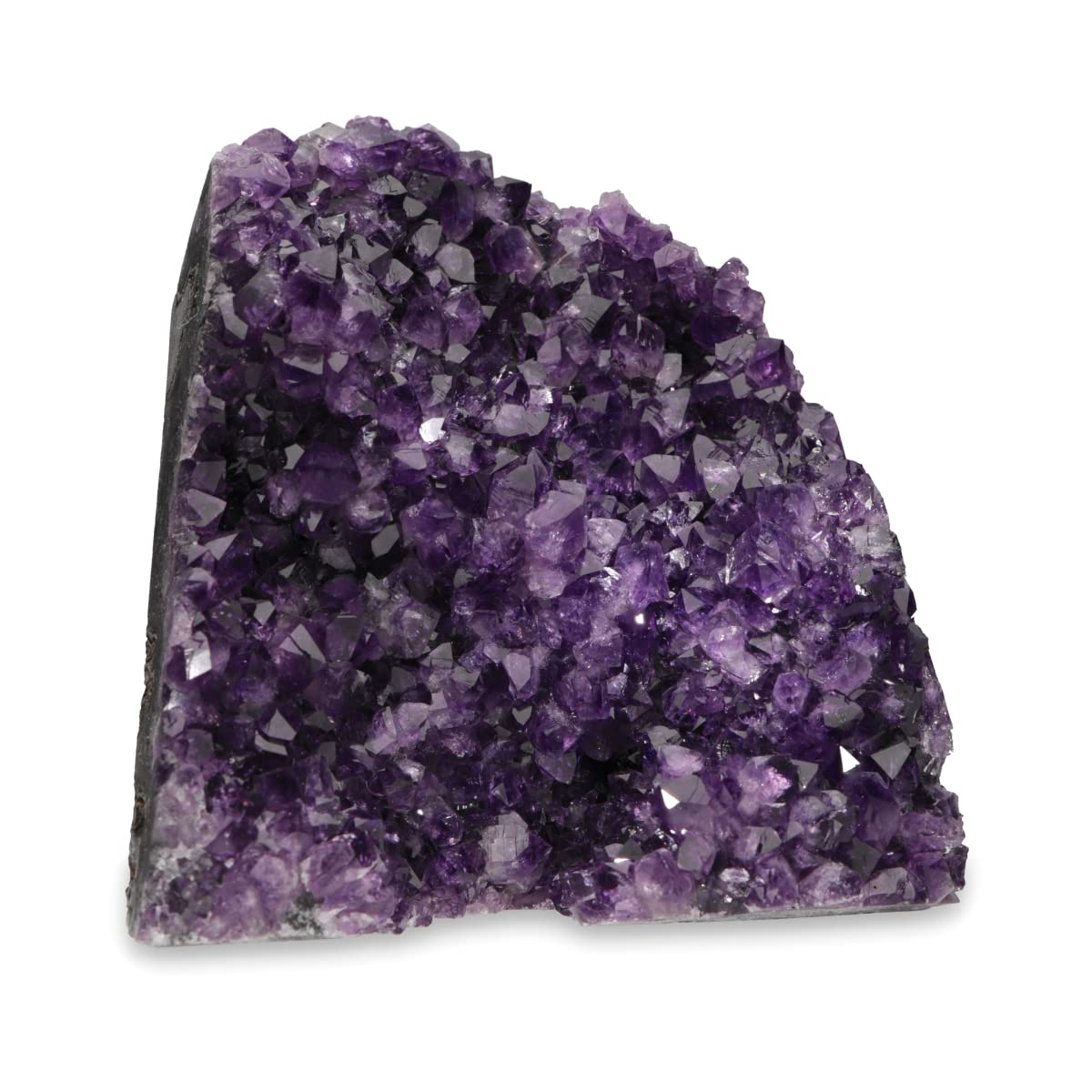 Deep Purple Project Amethyst Druse Stein Echt (250 gramm bis 500), Amethyst Geode Groß, Kristalldruse aus Uruguay