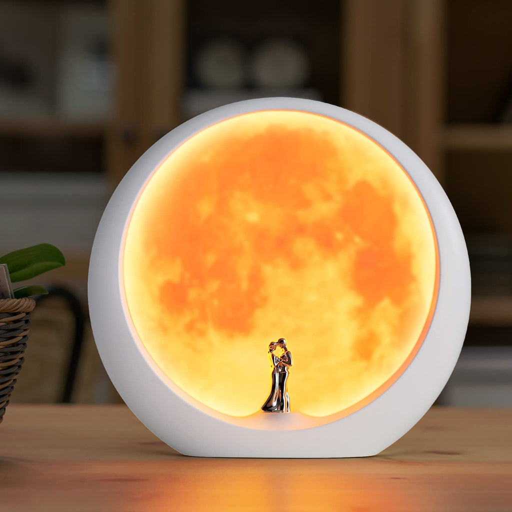 mamre Sunset Lamp - Unique Table Lamp Gift Idea for Anniversary, Valentine's Day, Birthdays - Perfect Home Decoration for Women and Men