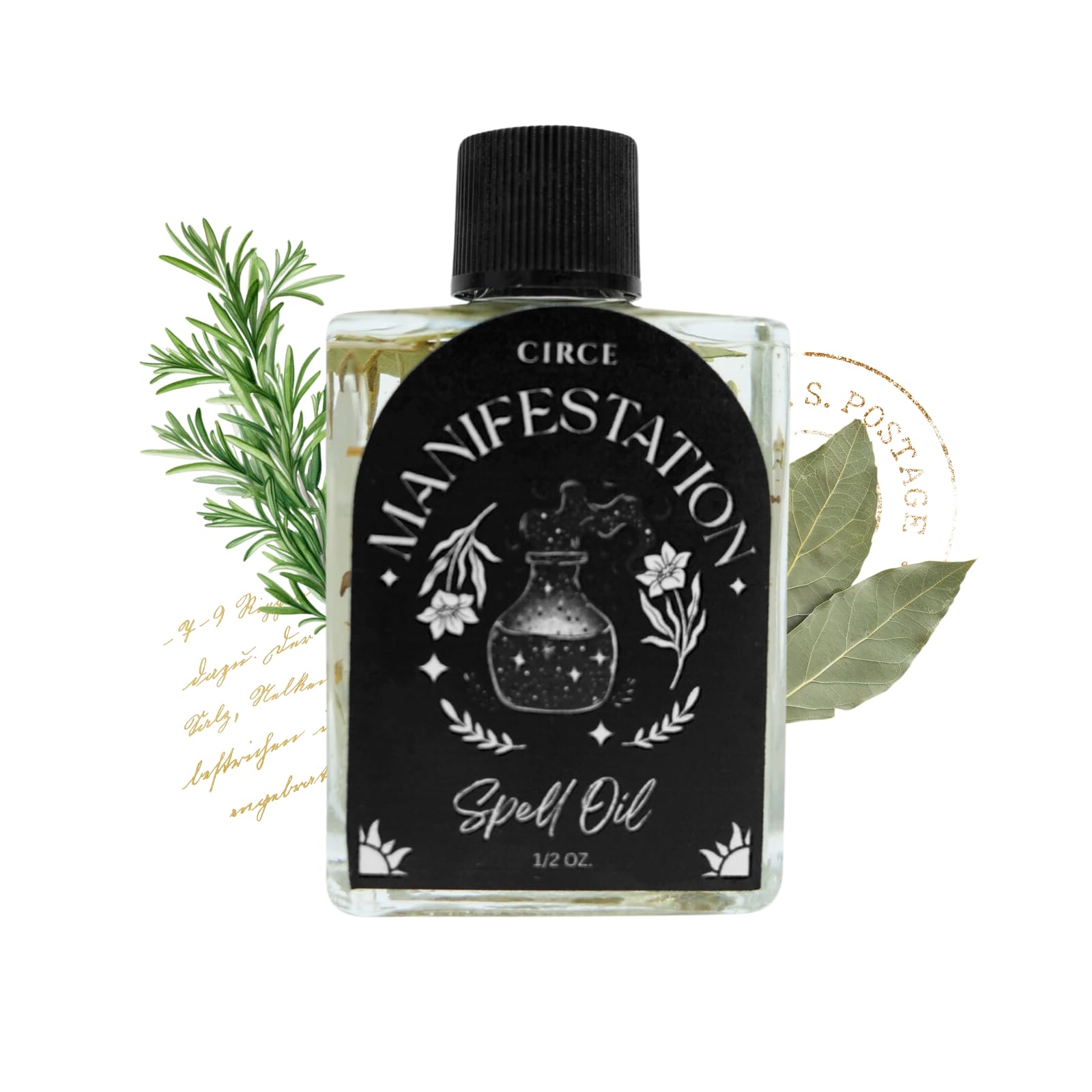 CIRCE Dragon’s Blood Spell Oil - Ritual & Grounding, Cedar Resin, 1/2oz