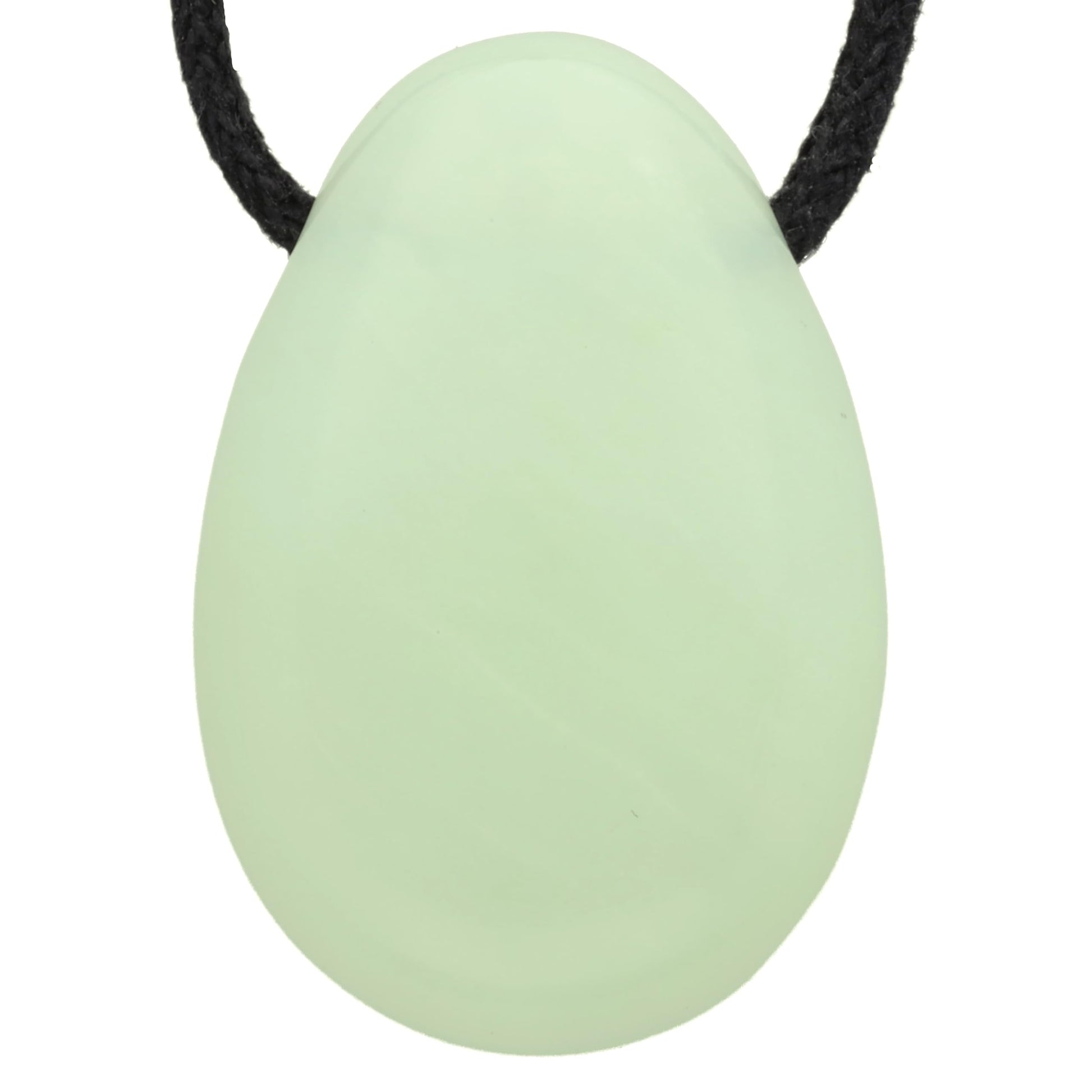 Lebensquelle Plus Tropfen Anhänger mit Baumwollband + Edelsteinkarte | Set-Angebot Echter Edelsteinanhänger | Gebohrter Trommelstein Tropfenanhänger